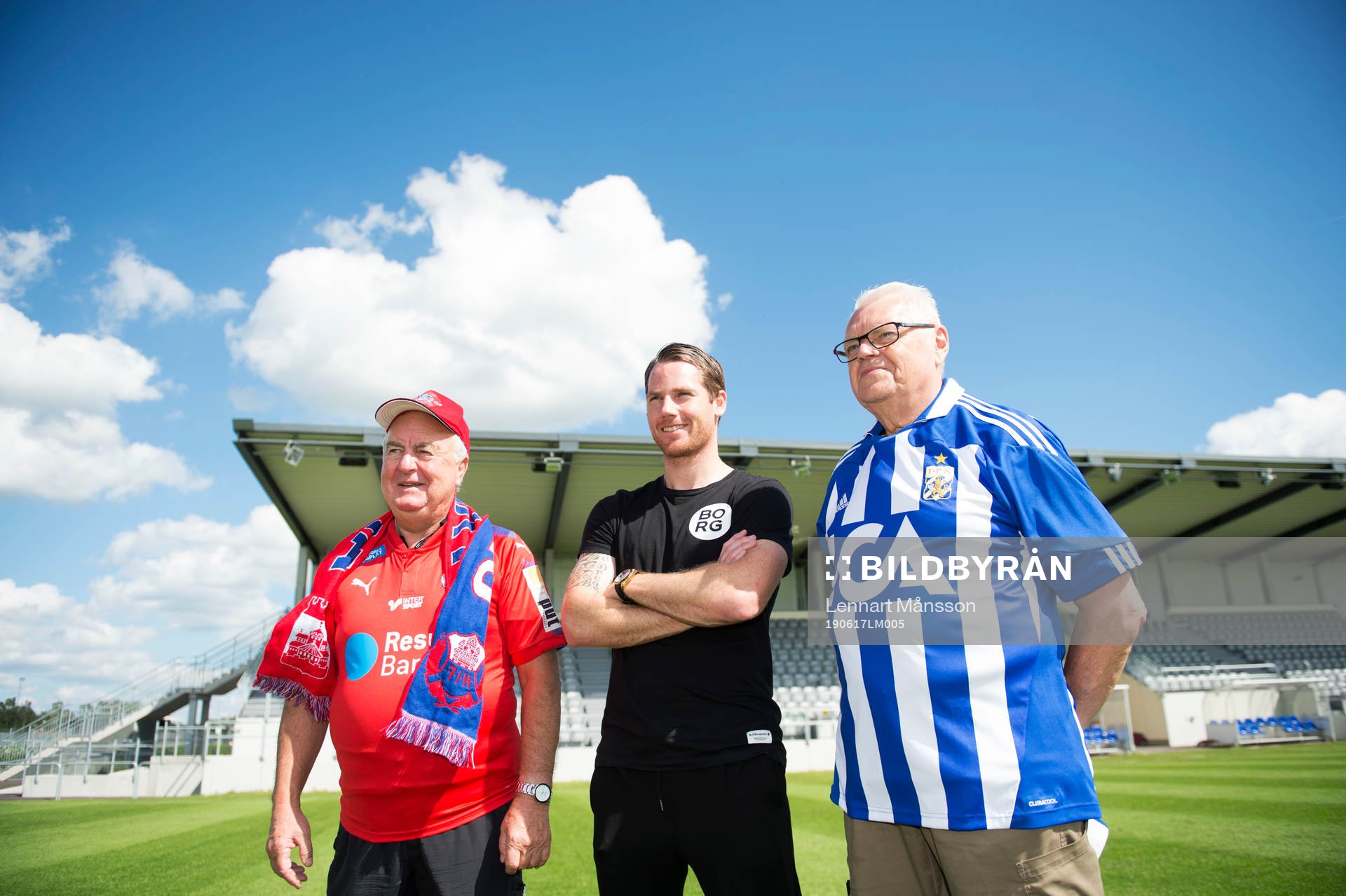 Johan Sheriffen Persson flankeras av Bosse Nilsson och PG