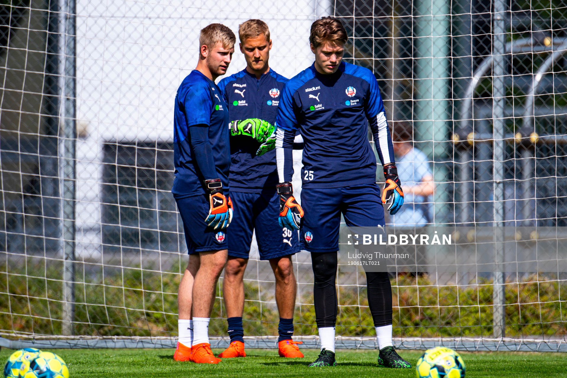Målvakt Ian Pettersson, målvakt Pär Hansson och Kalle