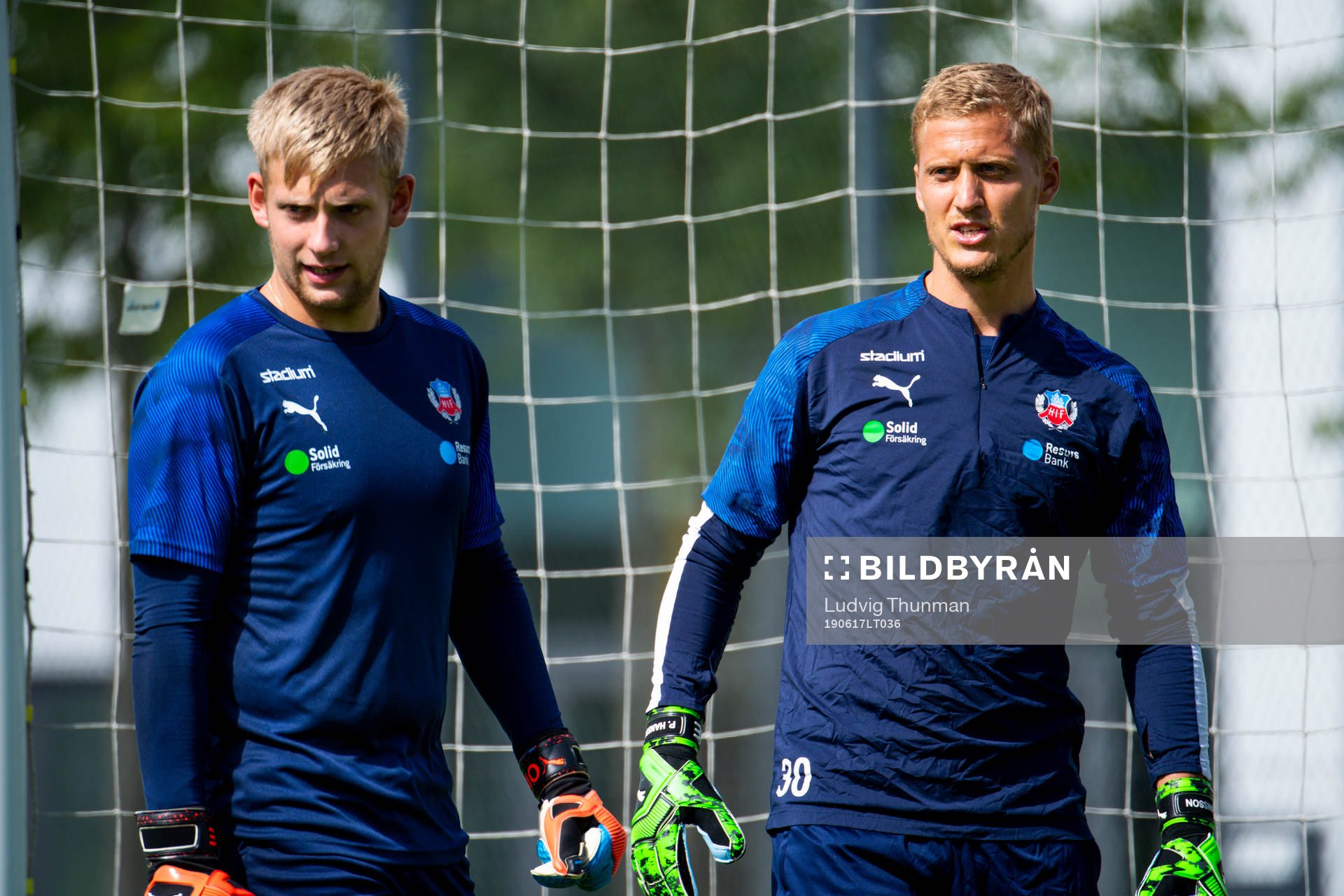 Målvakt Pär Hansson och målvakt Ian Pettersson