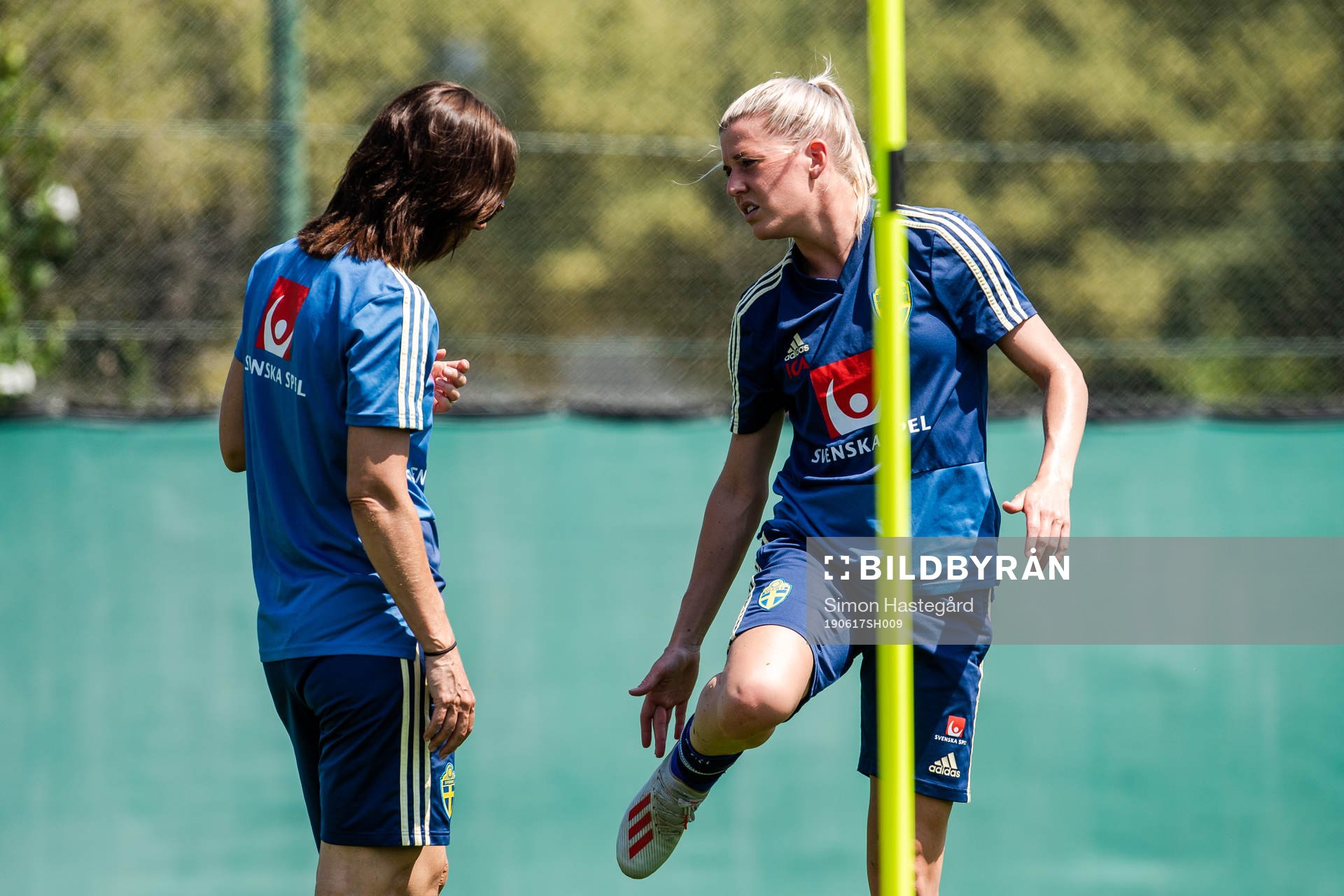 Olivia Schough of Sweden in pain