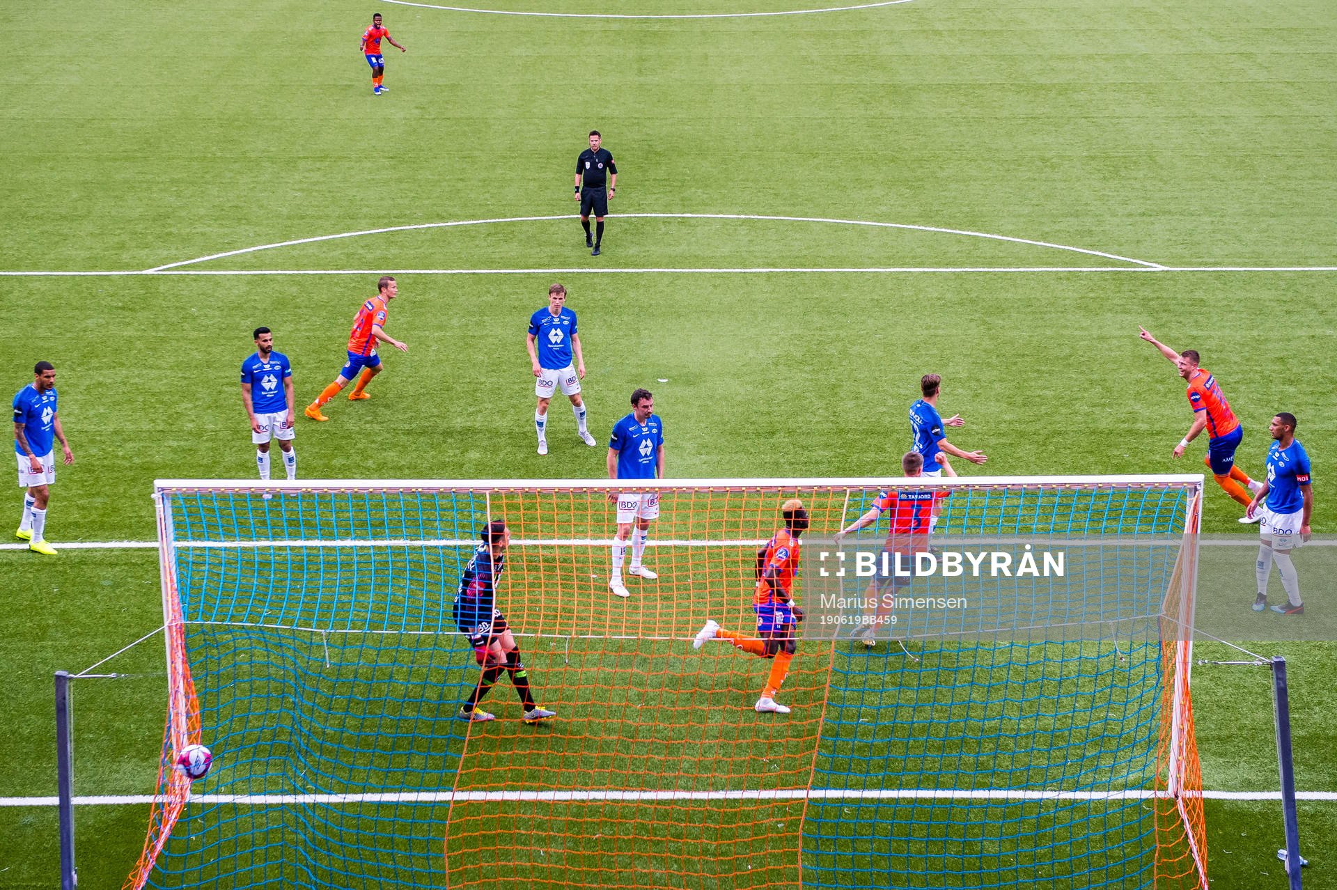 Holmbert Aron Briem Fridjonsson of Aalesund scores the 2-0
