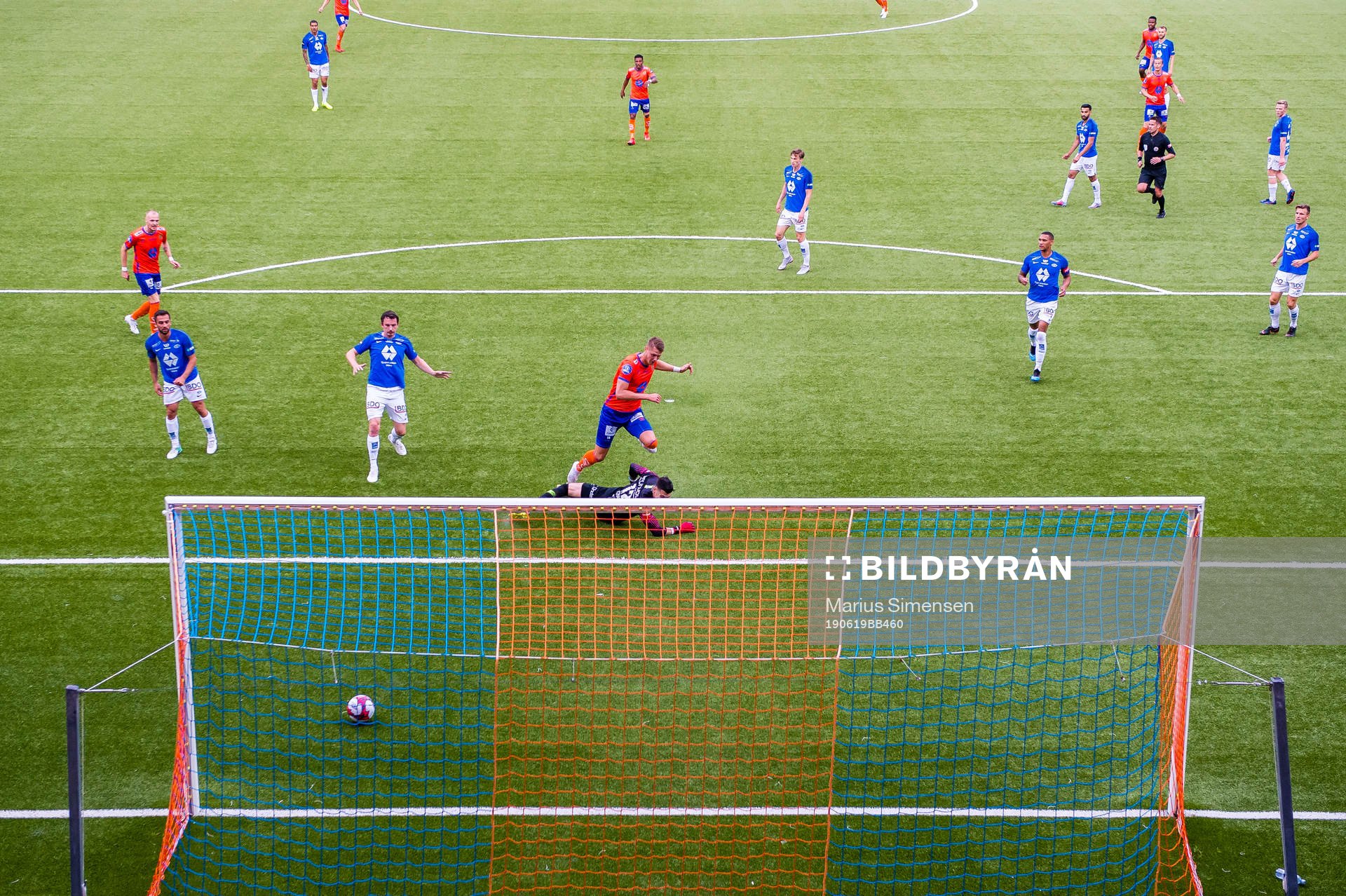 Holmbert Aron Briem Fridjonsson of Aalesund scores the 1-0