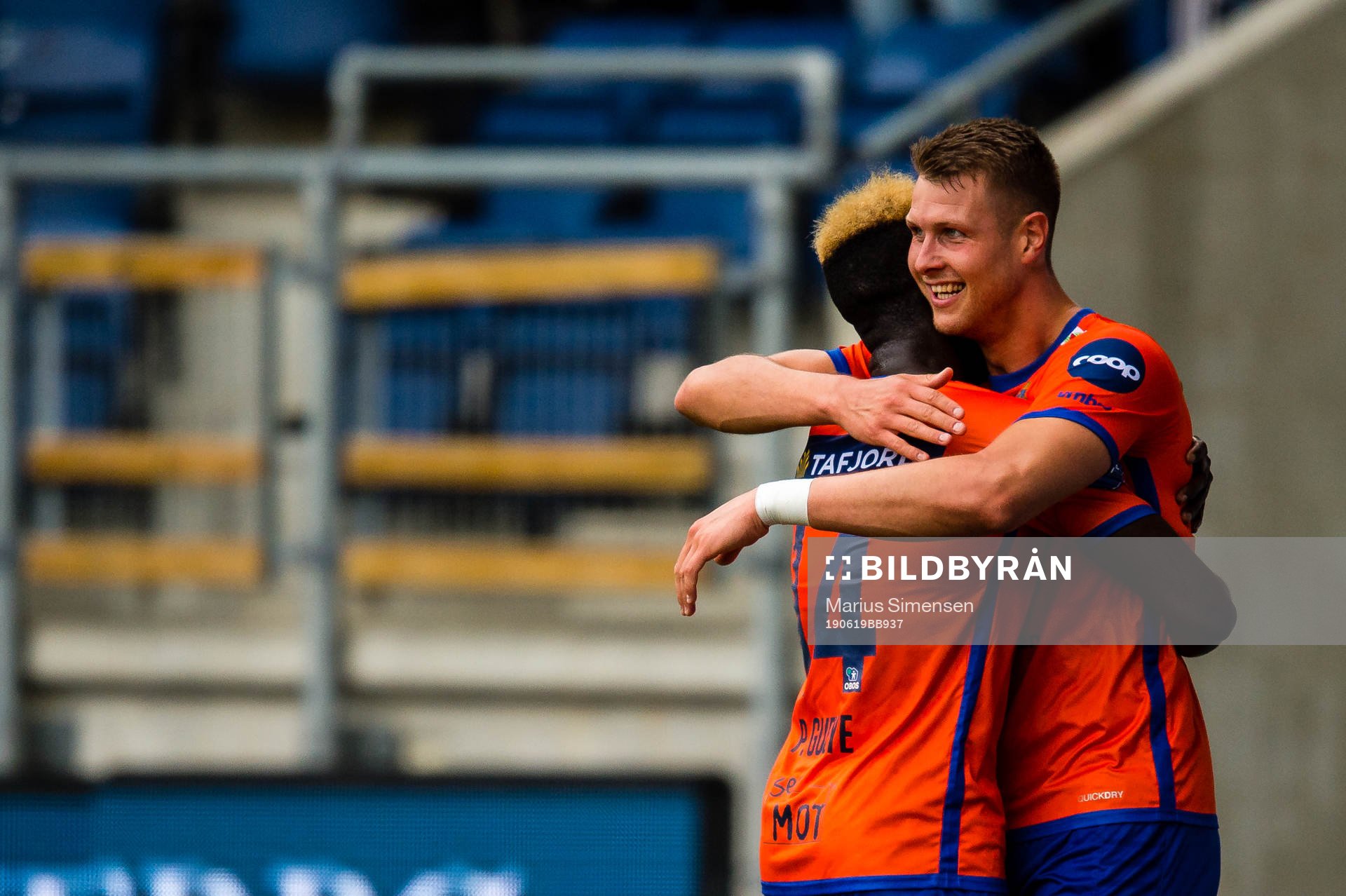Holmbert Aron Briem Fridjonsson of Aalesund celebrates