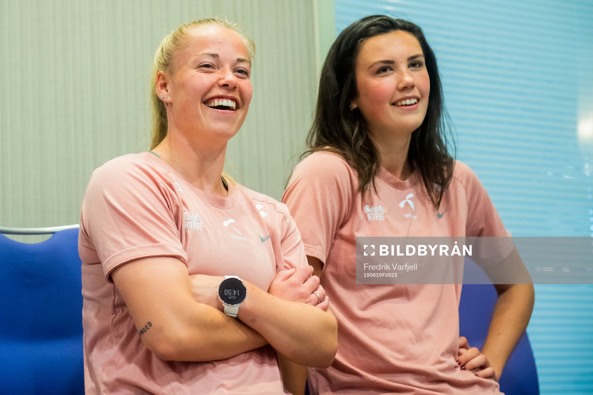 Therese Sessy Åsland and Ingrid Syrstad Engen of Norway
