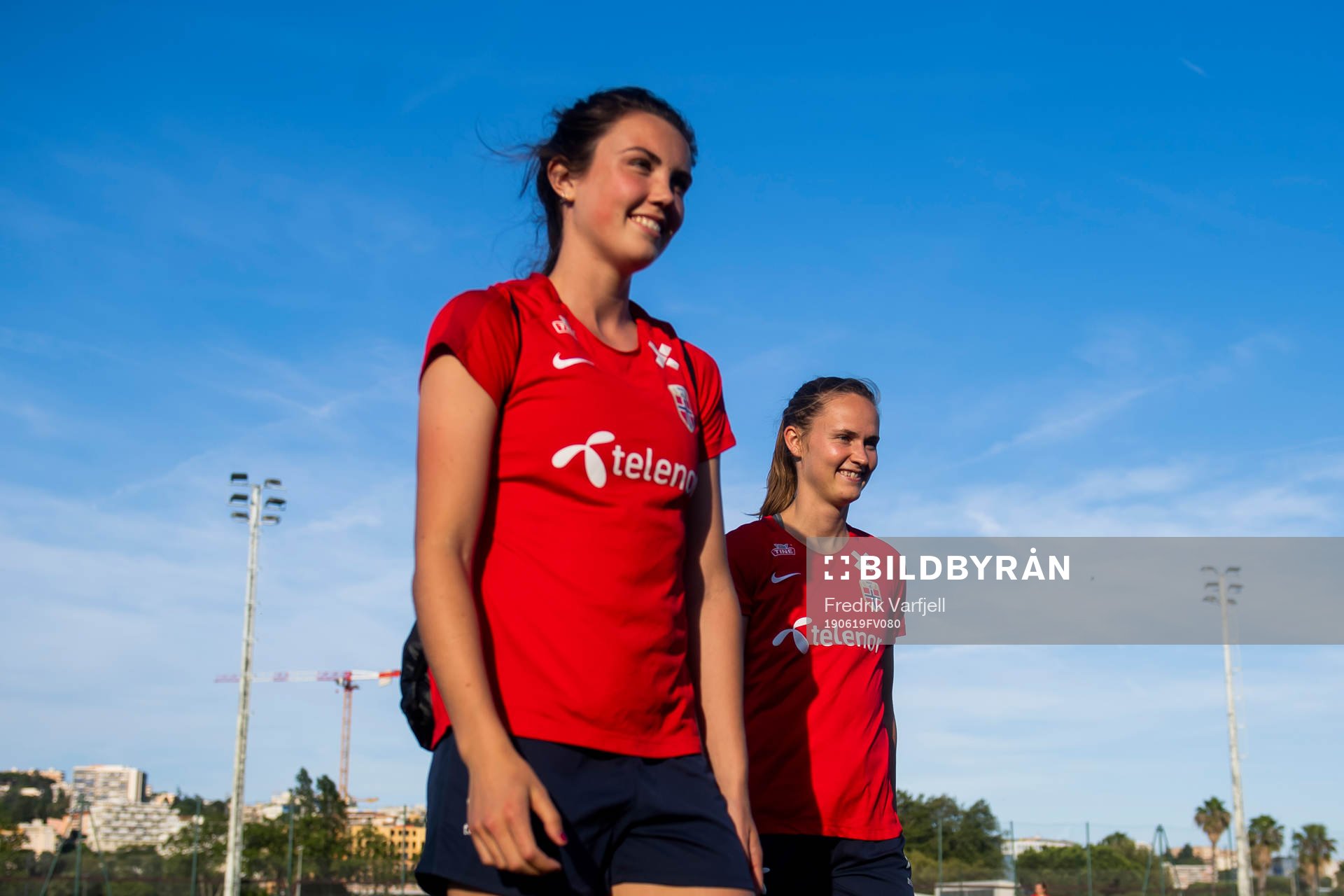Ingrid Syrstad Engen and Caroline Graham Hansen of Norway