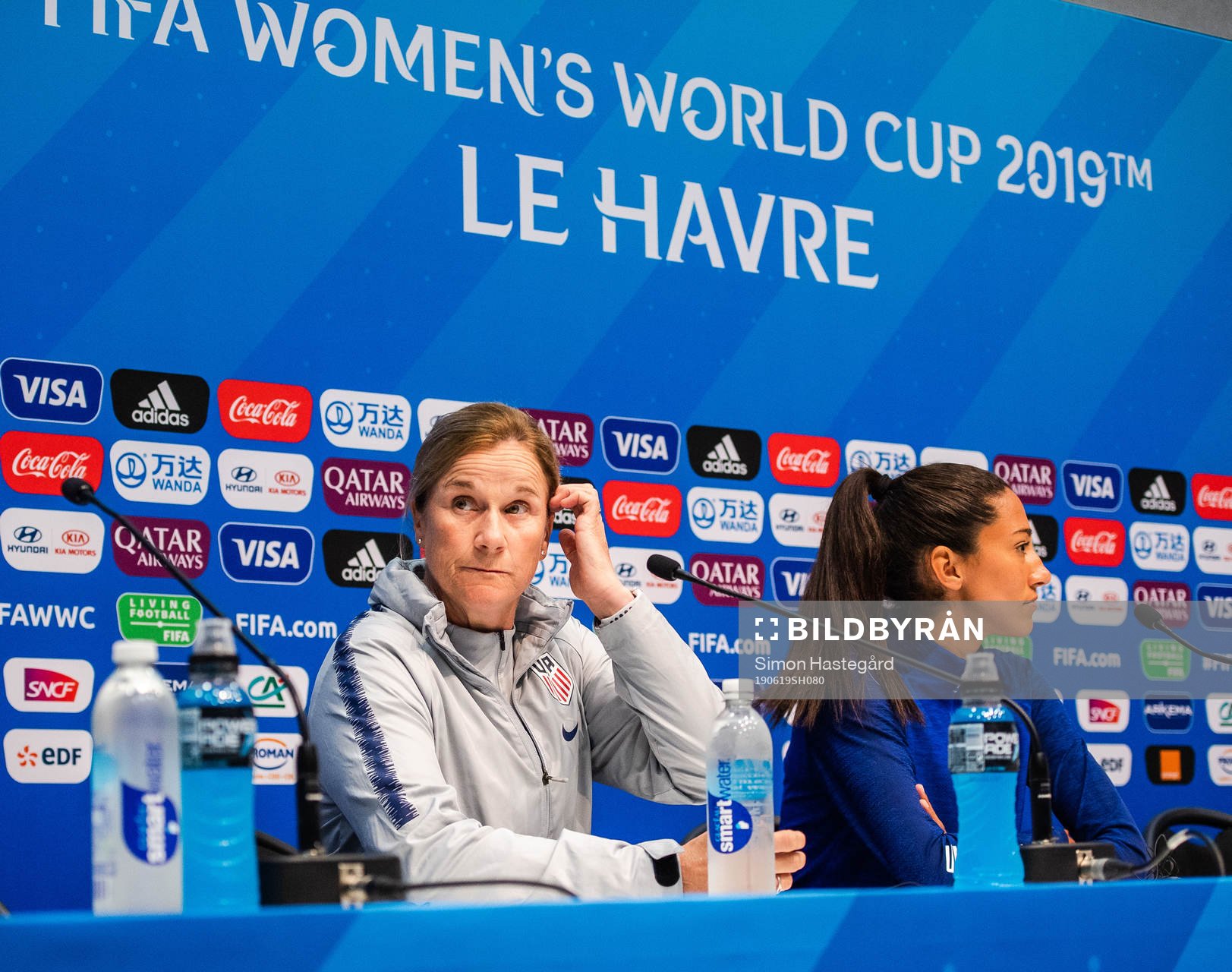 Jillian Ellis, Head coach and Christen Press of USA