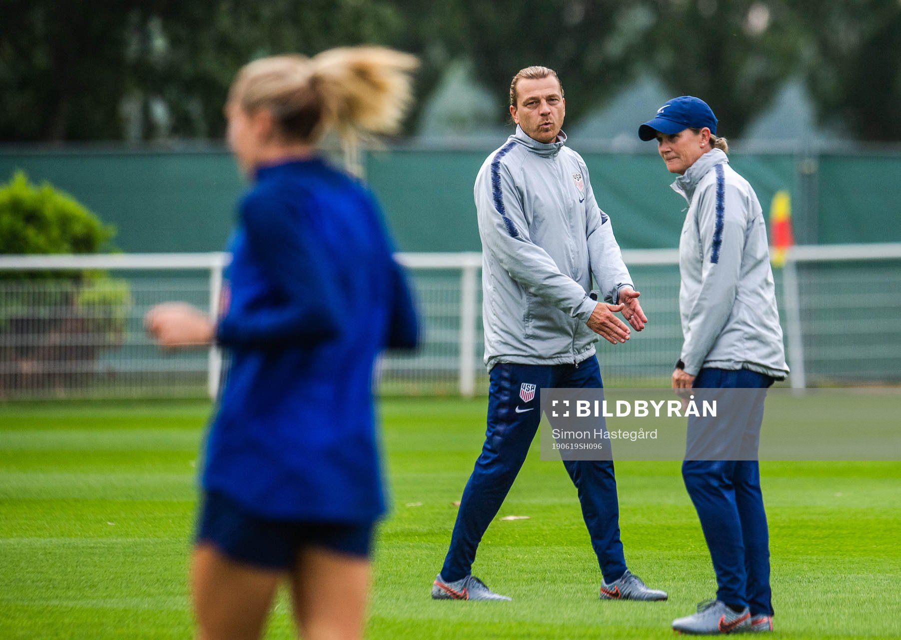 Jillian Ellis, head coach and assistant coach Tony
