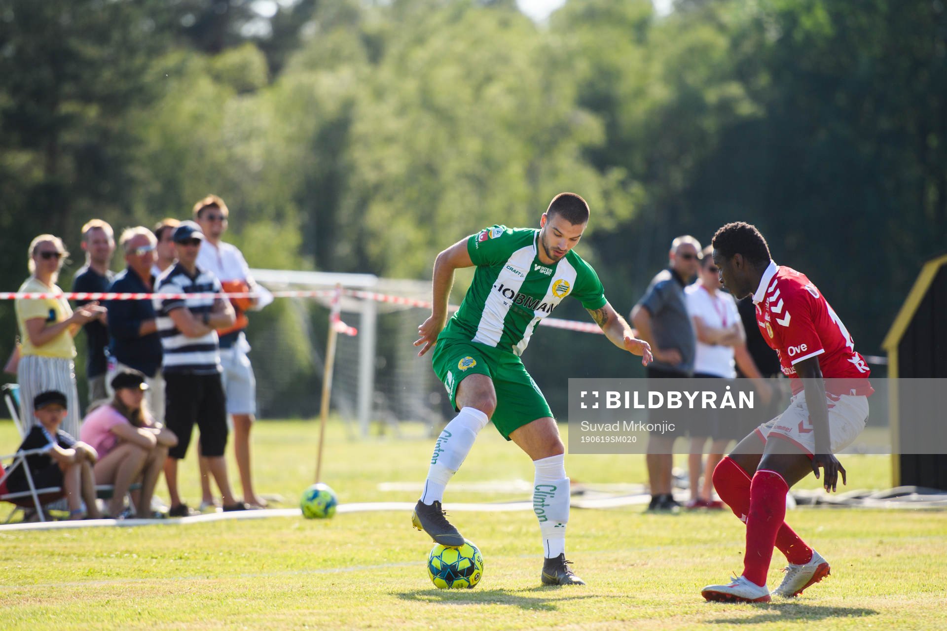 Hammarbys Vladimir Rodic och Kalmars York Rafael