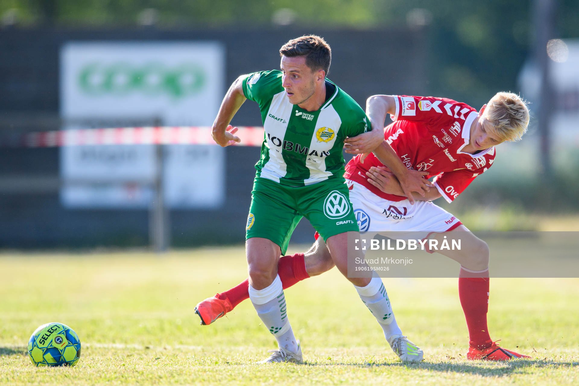 Hammarbys Jeppe Andersen och Kalmars Carl Gustafsson