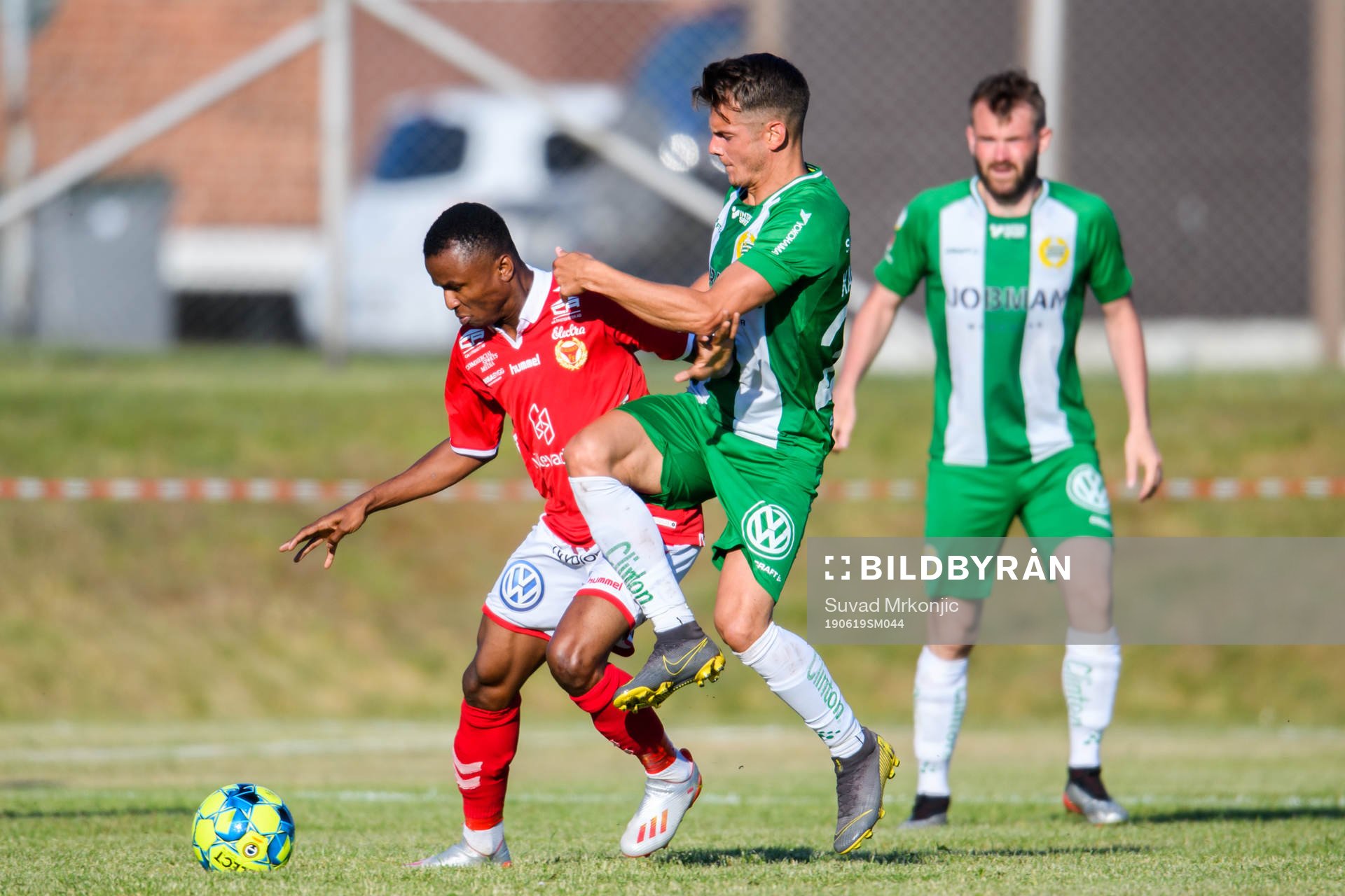 Kalmars Chidiebere Nwakali och Hammarbys Alexander