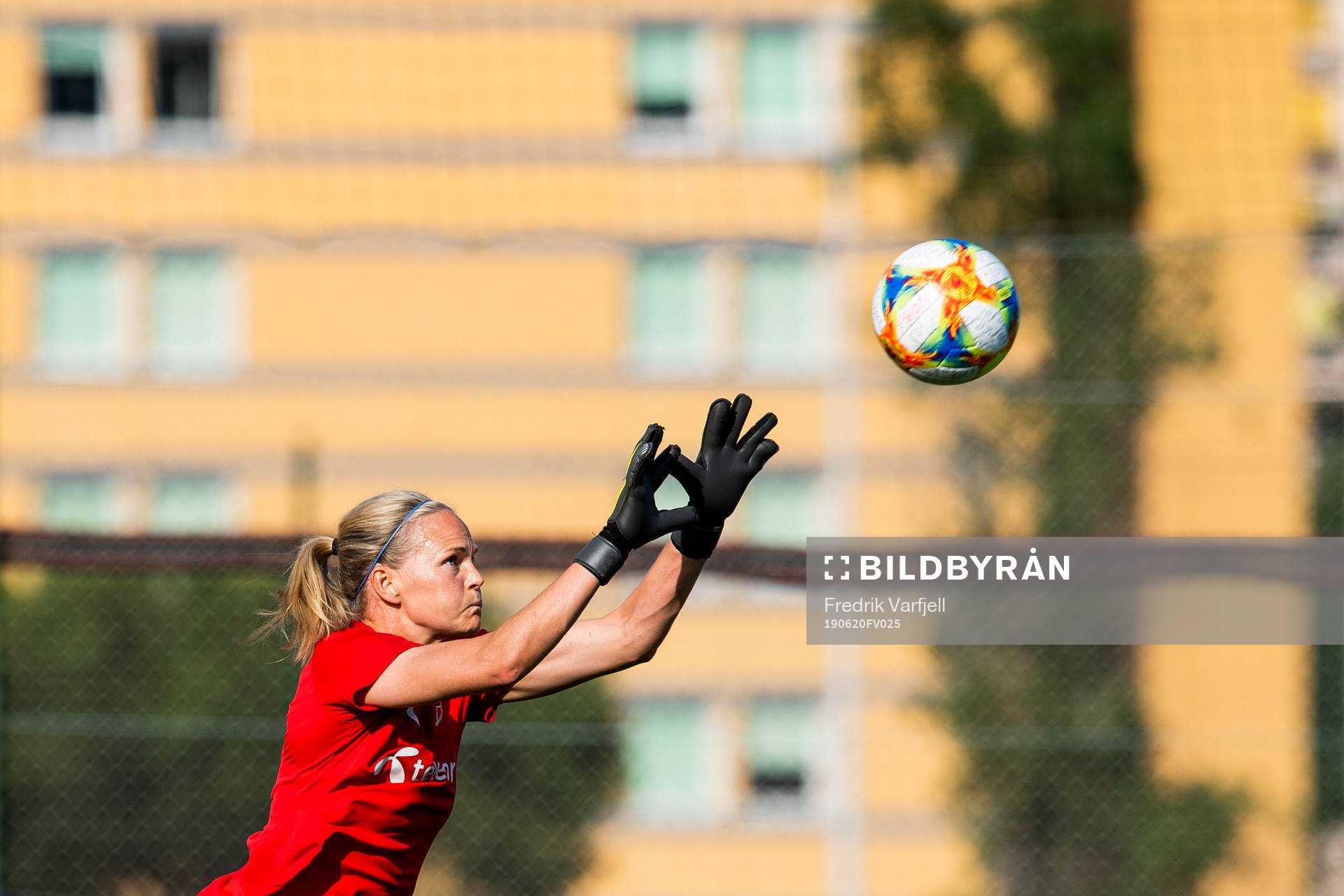 Goalkeeper Ingrid Hjelmseth of Norway