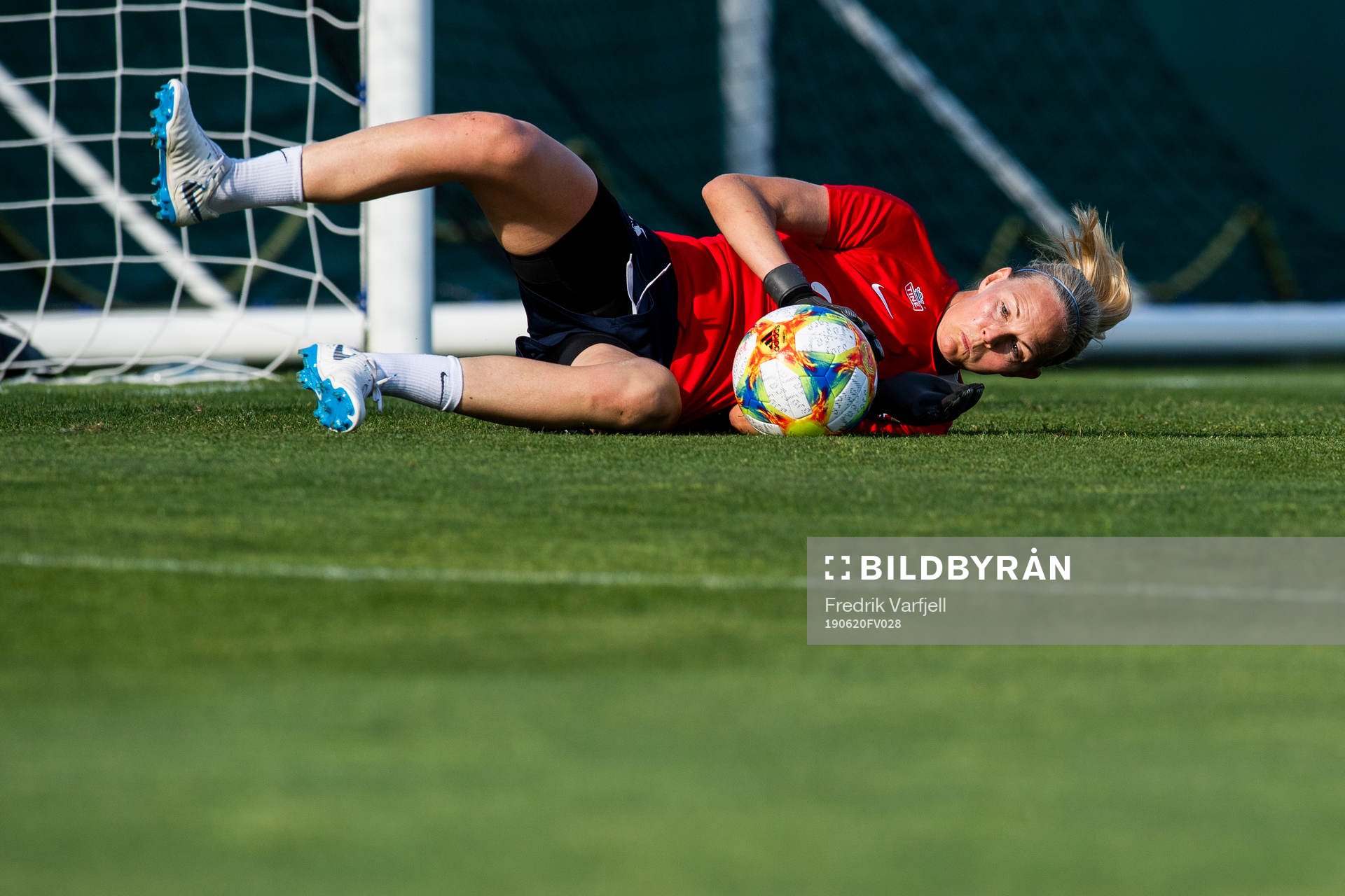 Goalkeeper Ingrid Hjelmseth of Norway