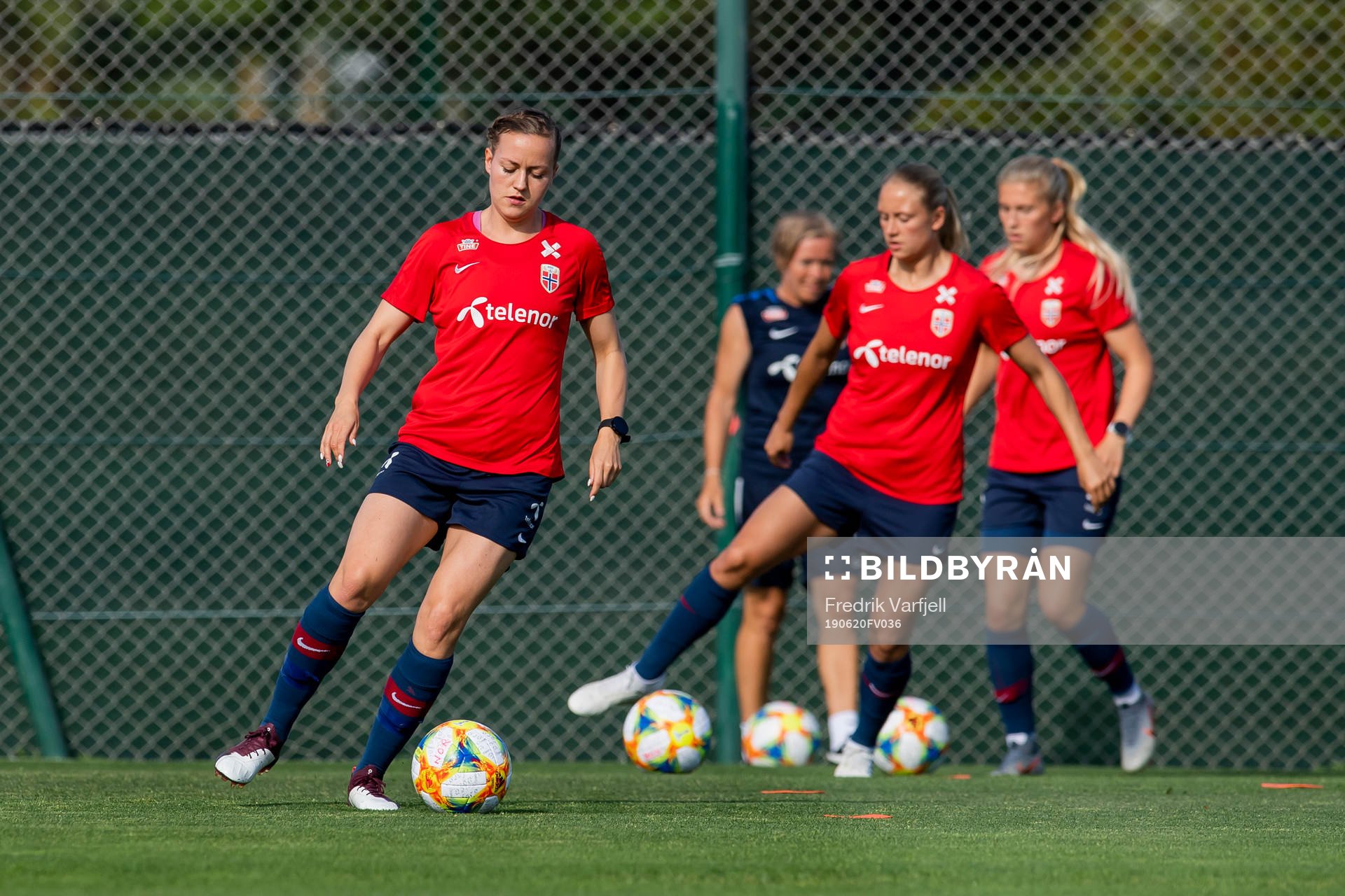 Kristine Minde, Lisa Naalsund and Emilie Nautnes of Norway