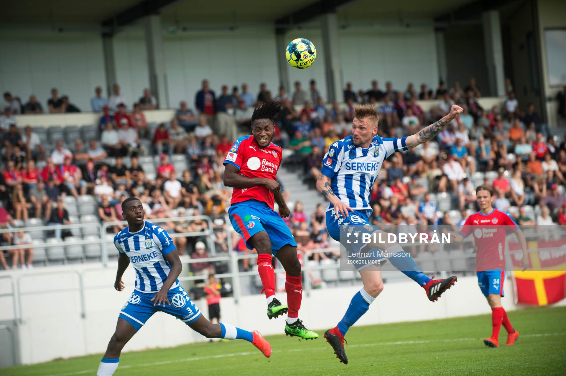 Helsingborgs Mamoudo Moroi träningsmatchen mellan
