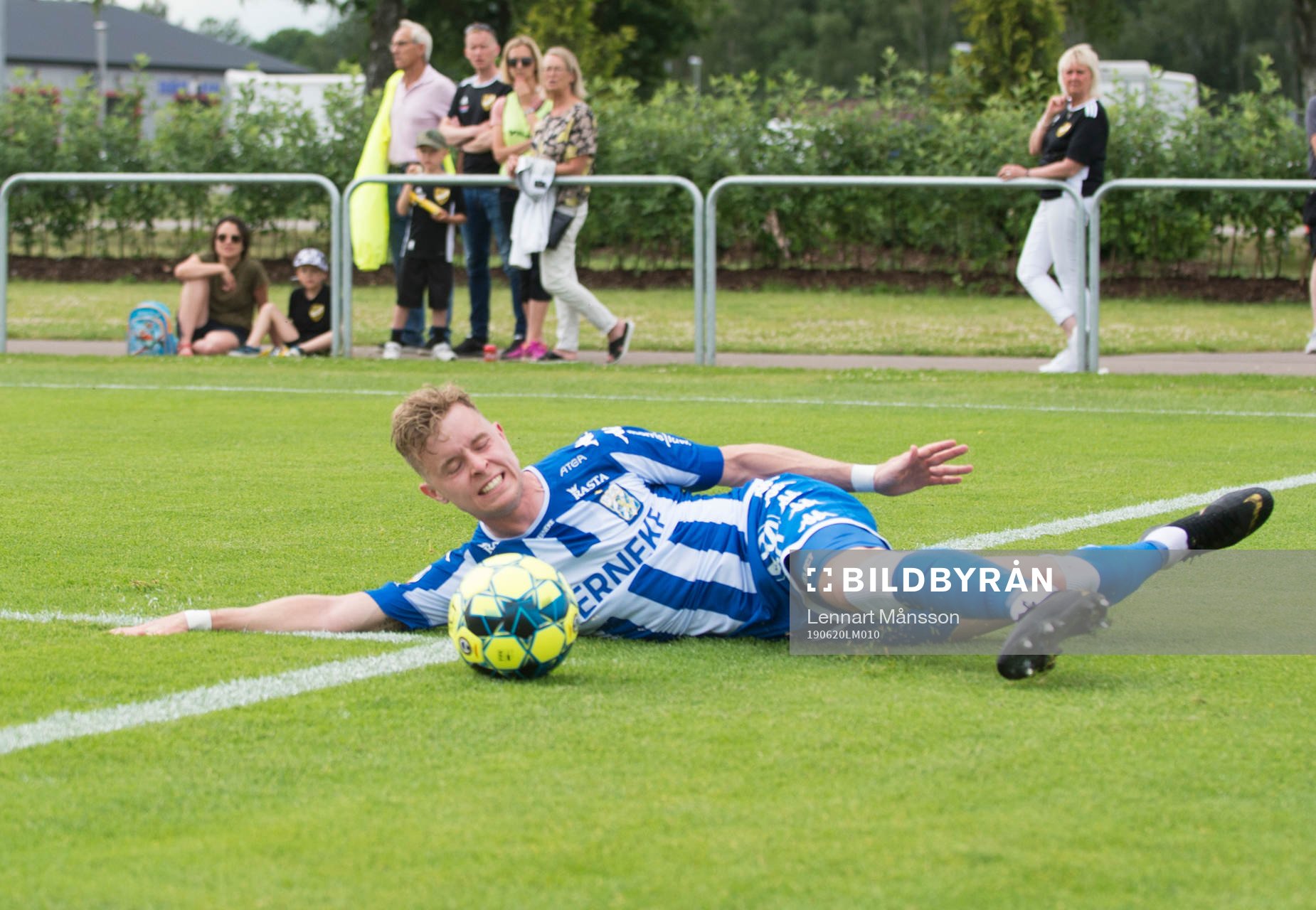 IFK Göteborgs Viktor Wernersson i träningsmatchen mellan Helsingborgs IF och IFK Göteborgi Hässleholm 20 juni 2019.  
