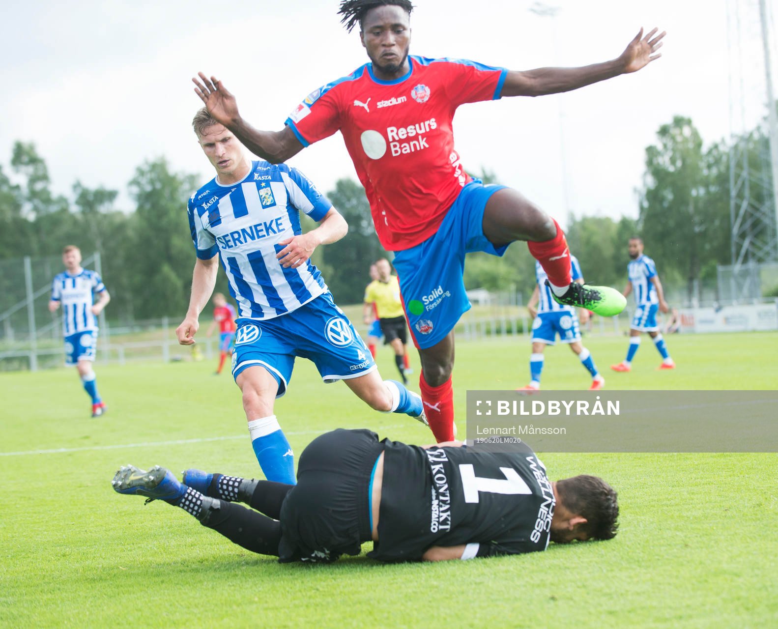 i träningsmatchen mellan Helsingborgs IF och IFK Göteborg