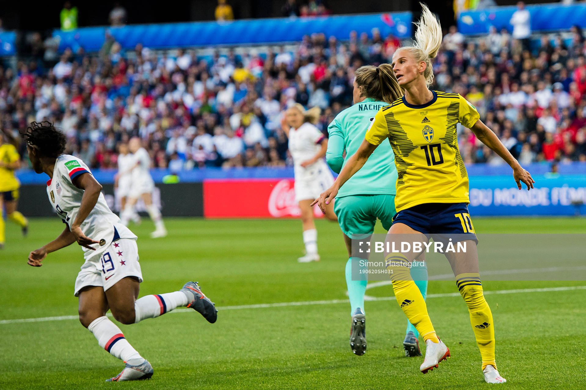 Sofia Jakobsson of Sweden looks dejected