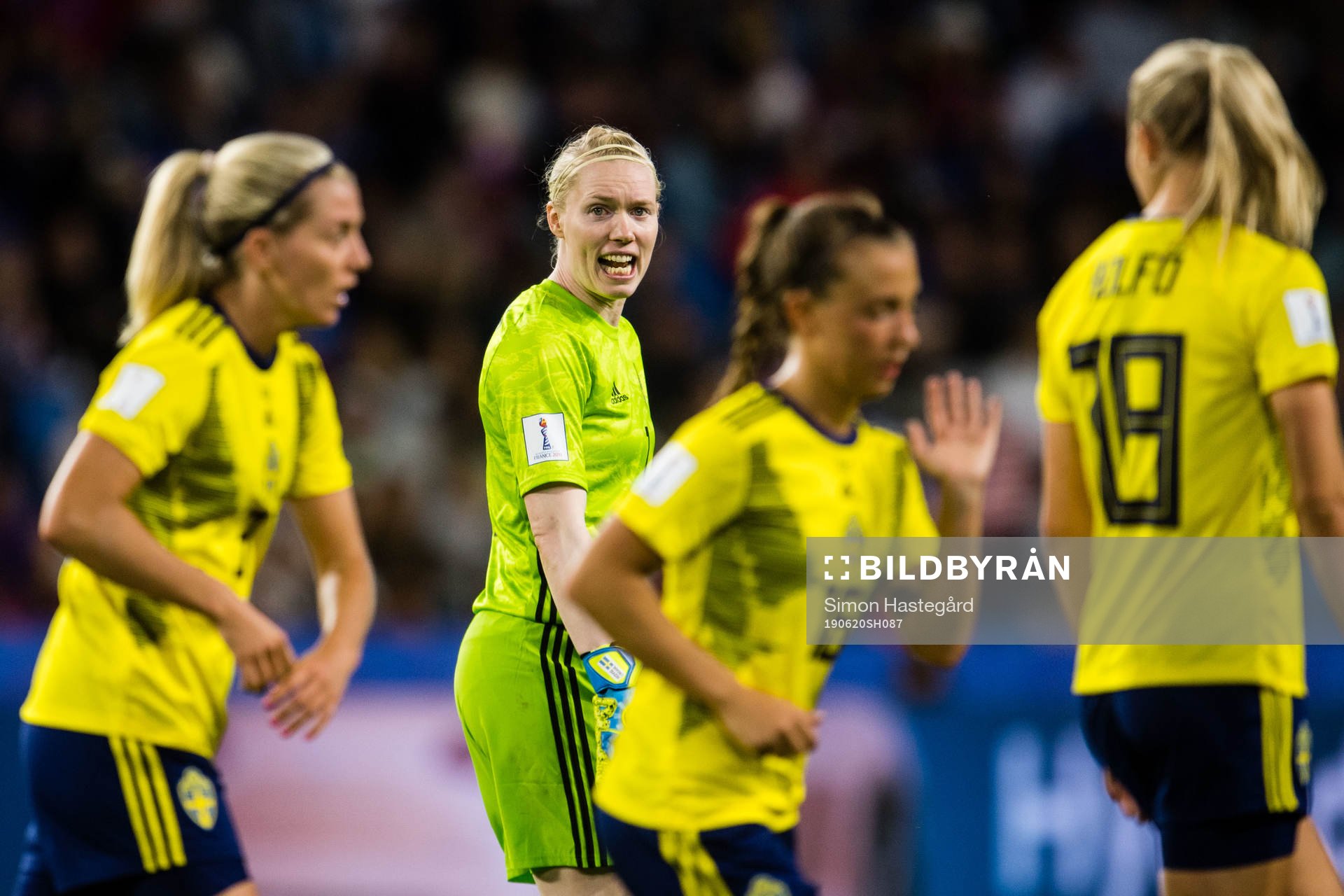 Goalkeeper Hedvig Lindahl of Sweden