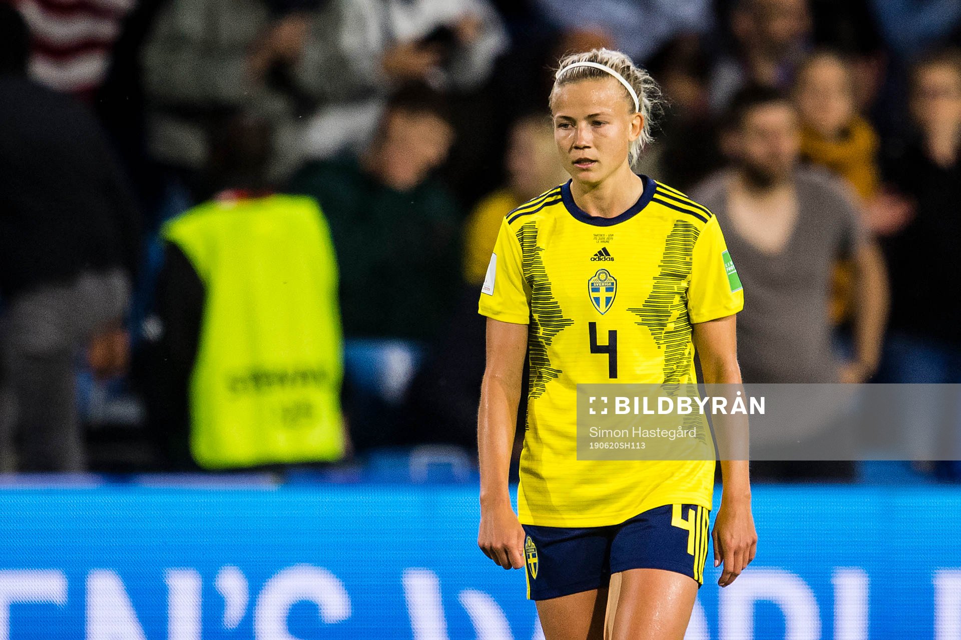 of Sweden Hanna Glas looks dejected