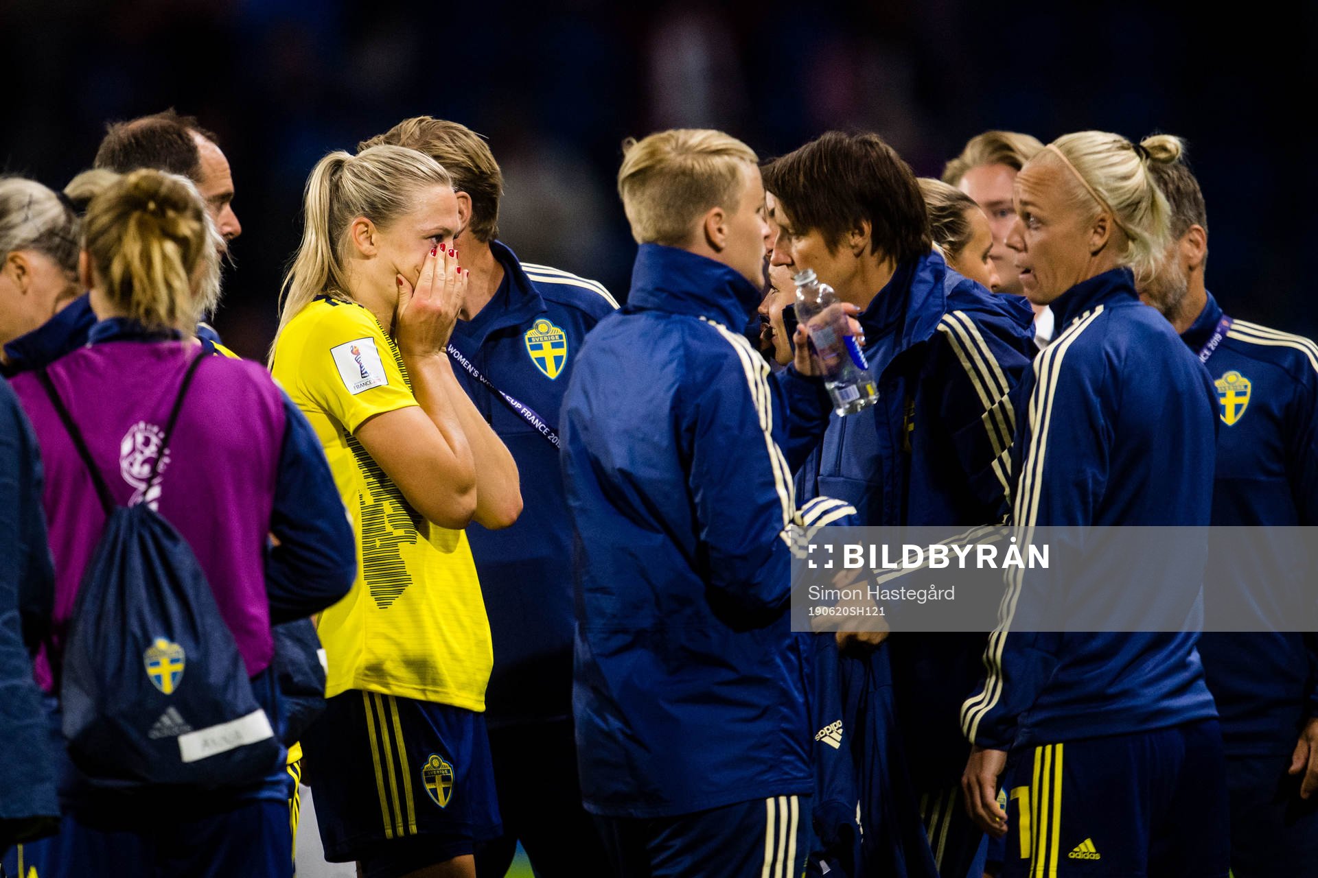 Fridolina Rolfö of Sweden looks dejected