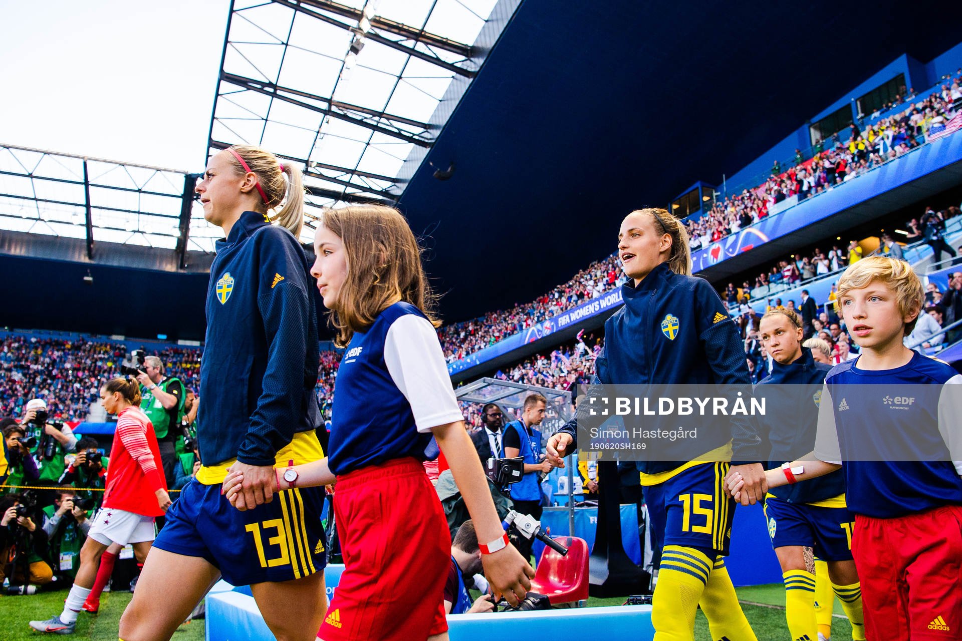 Amanda Ilestedt and Nathalie Björn of Sweden