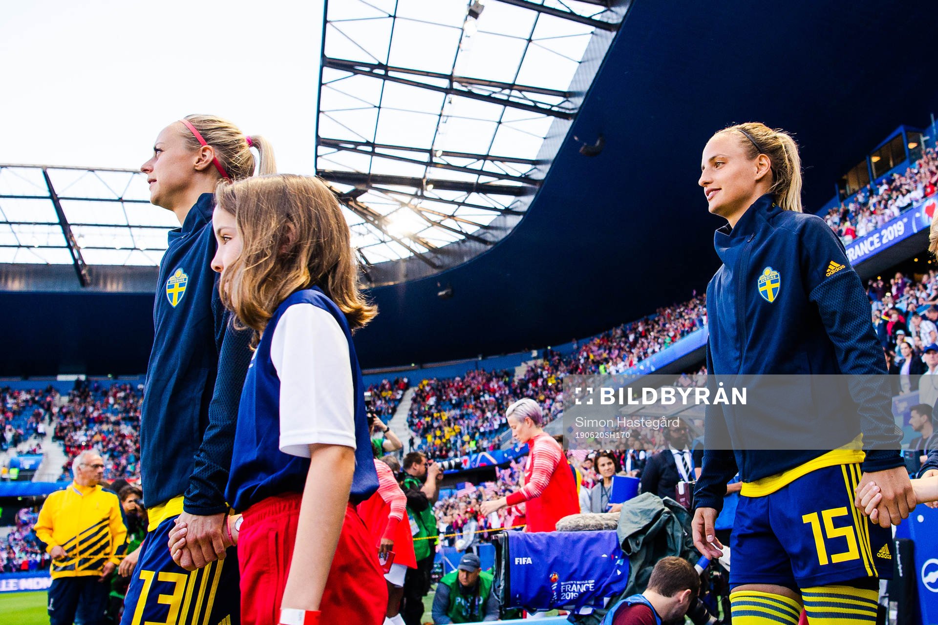 Amanda Ilestedt and Nathalie Björn of Sweden