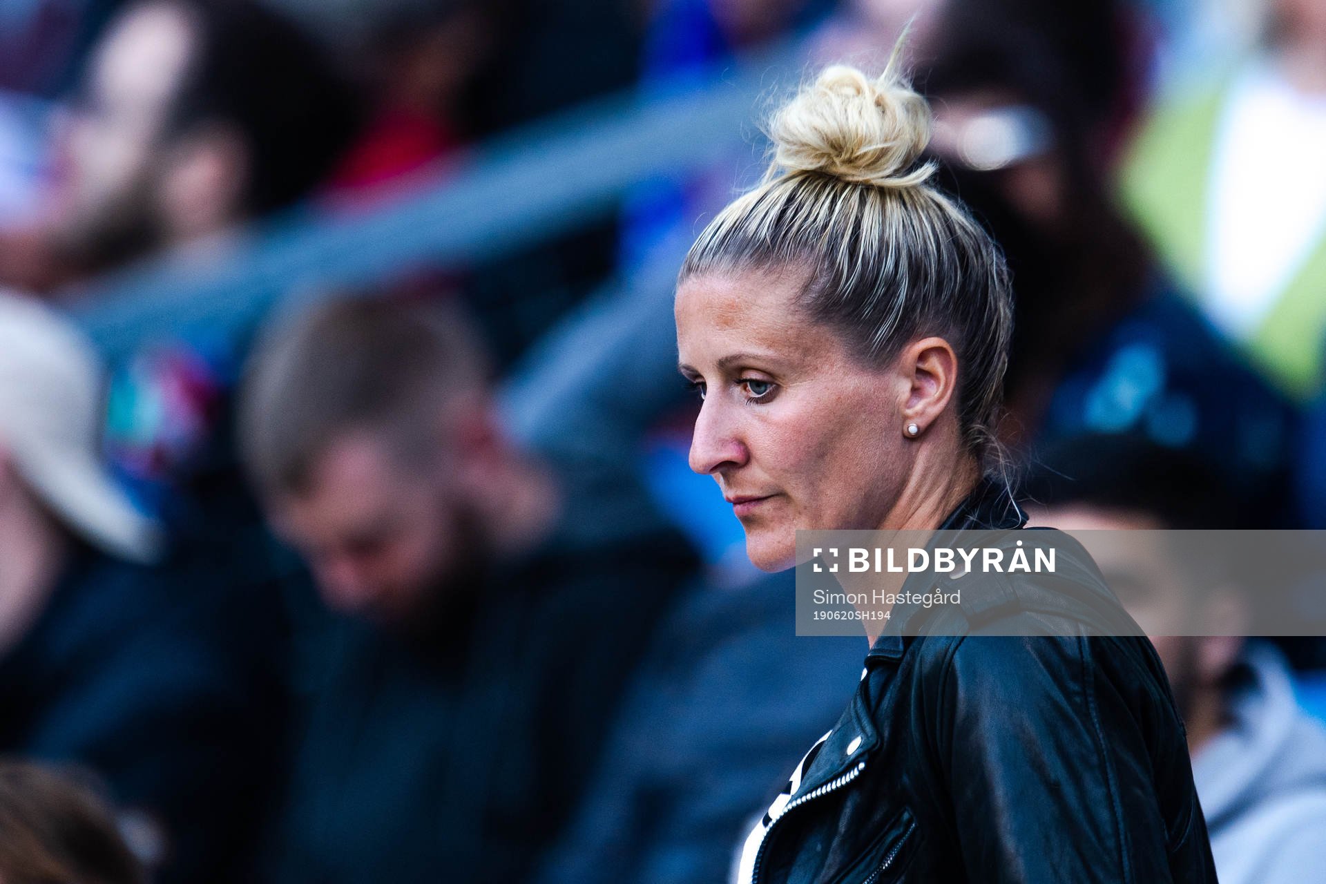 Anja Mittag in the stands