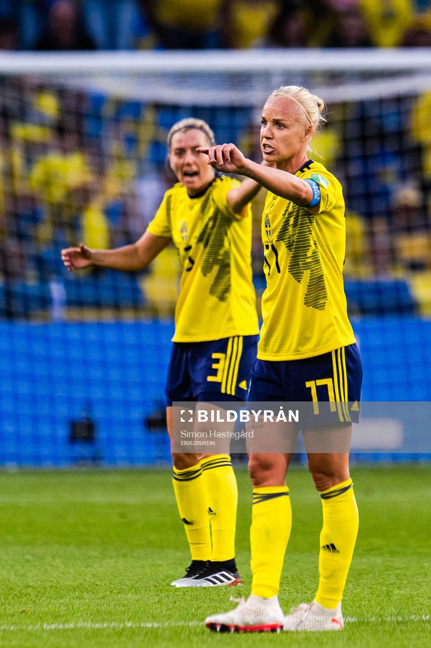 Linda Sembrant and Caroline Seger of Sweden