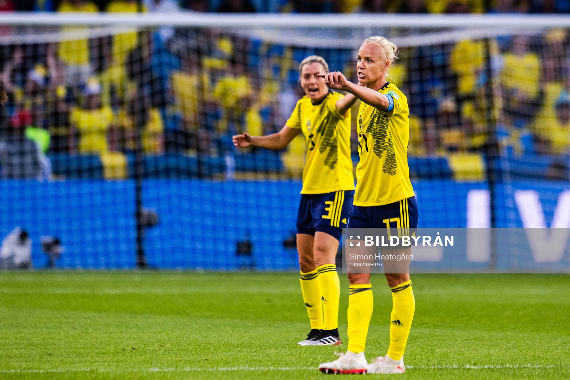 Linda Sembrant and Caroline Seger of Sweden