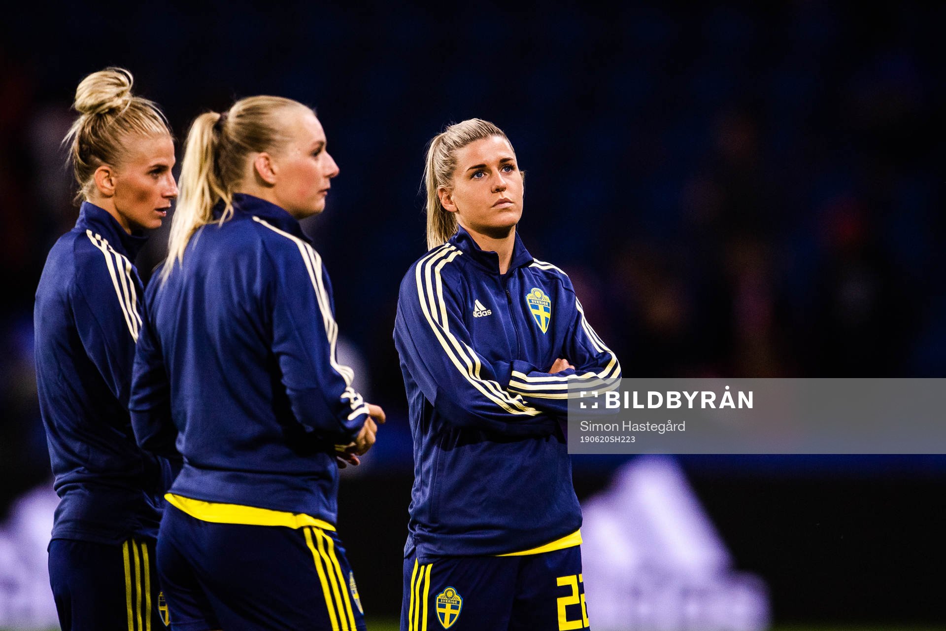 Sofia Jakobsson , Stina Blackstenius and Olivia Schough of