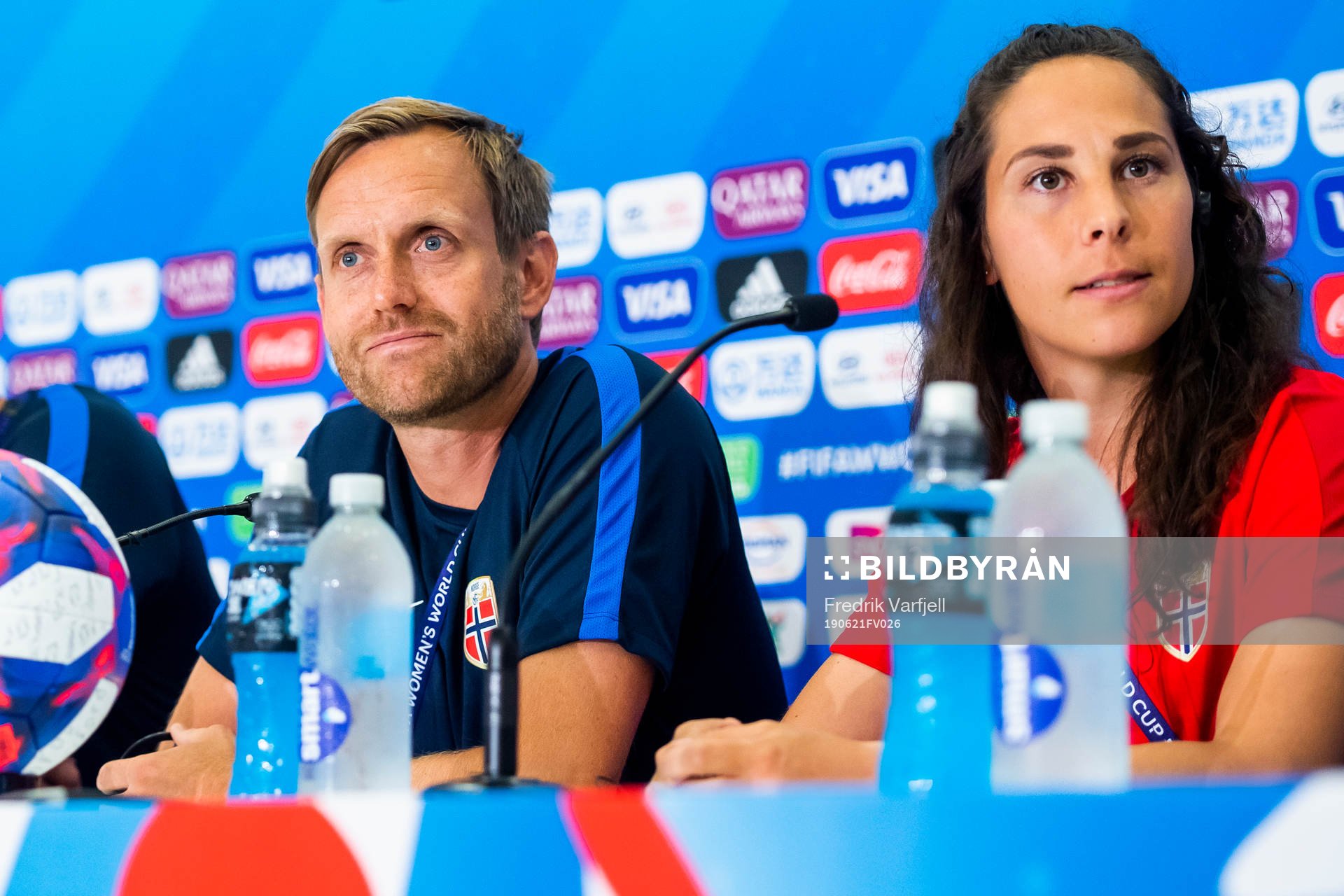 Martin Sjögren, head coach of Norway, and Ingrid Moe Wold