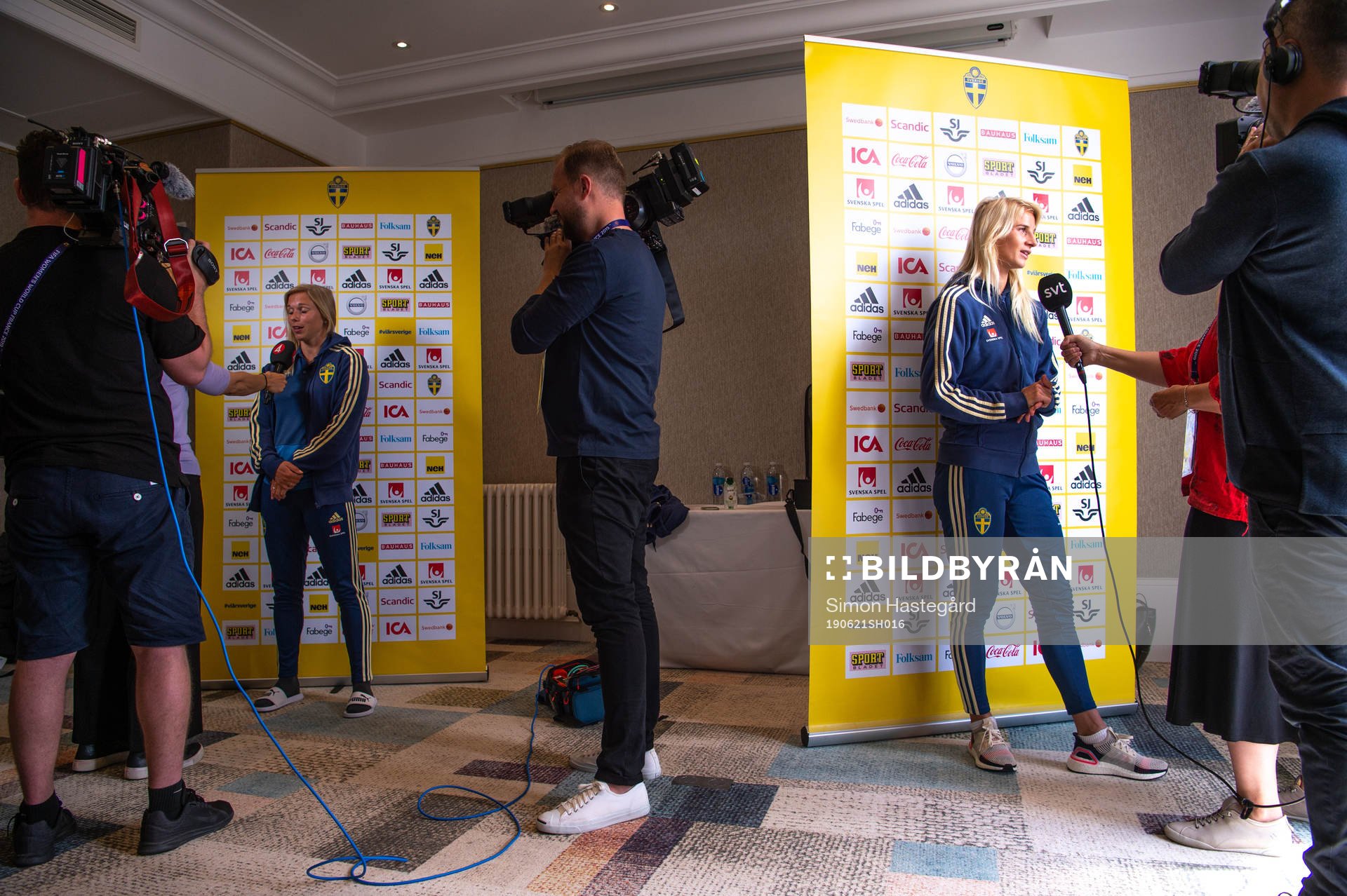 Jonna Andersson and Sofia Jakobsson of Sweden