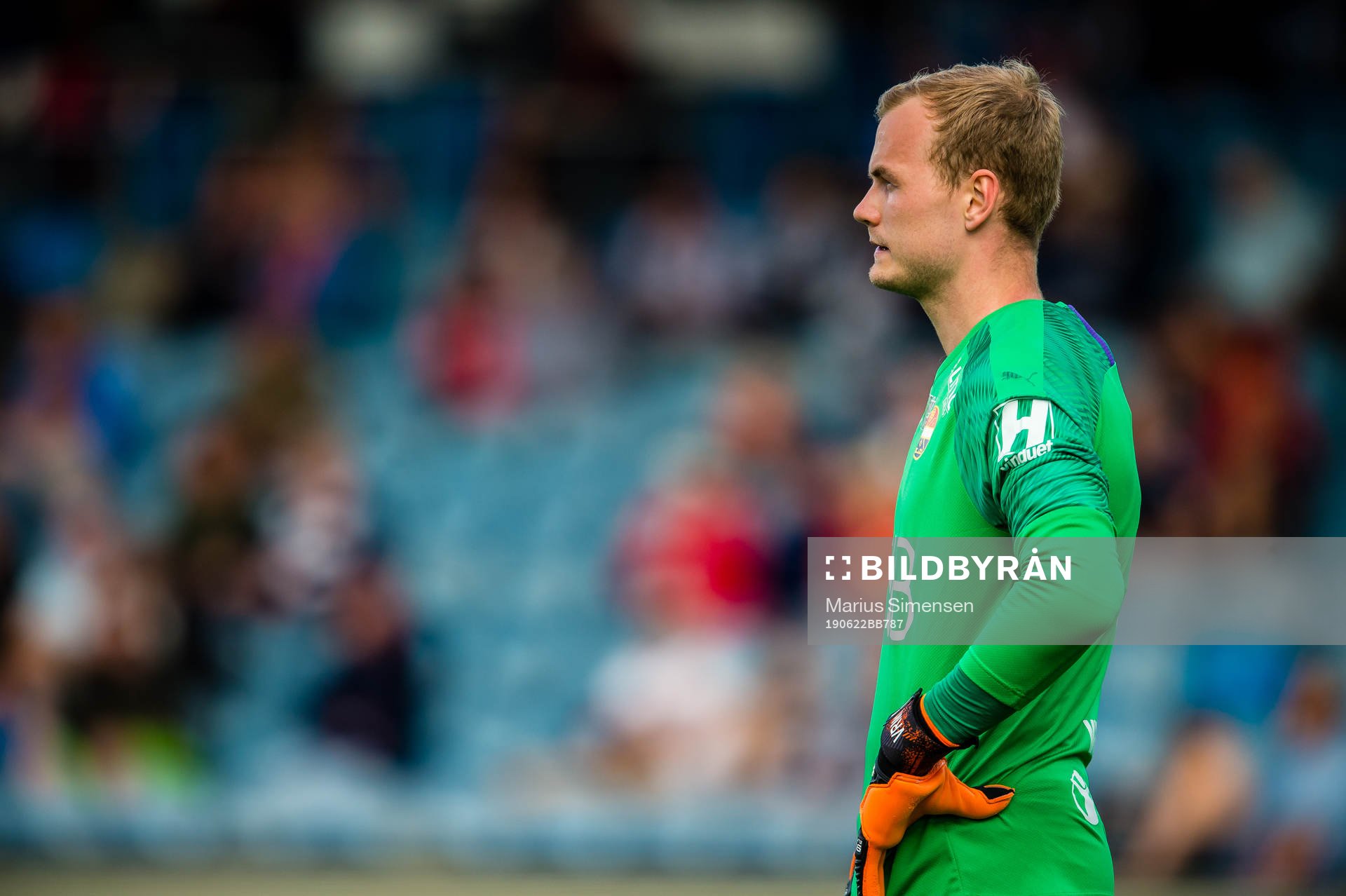 Viljar Røsholt Myhra of Strømsgodset looks dejected