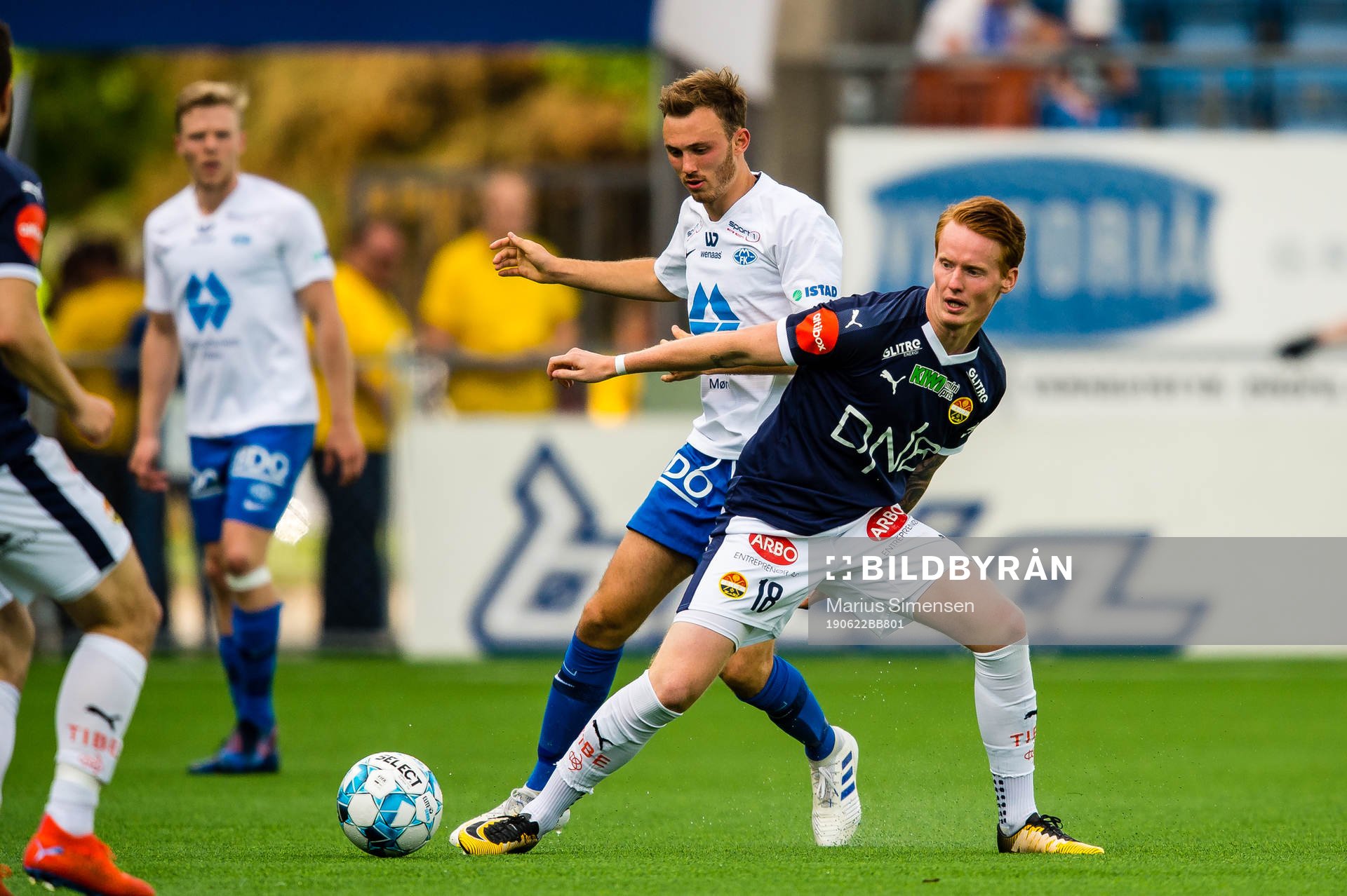 Fredrik Aursnes of Molde and Martin Rønning Ovenstad of