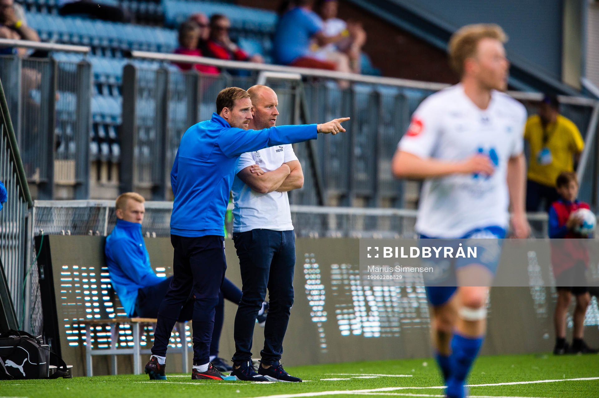 Håkon Wibe-Lund and Henrik Pedersen, head coach of