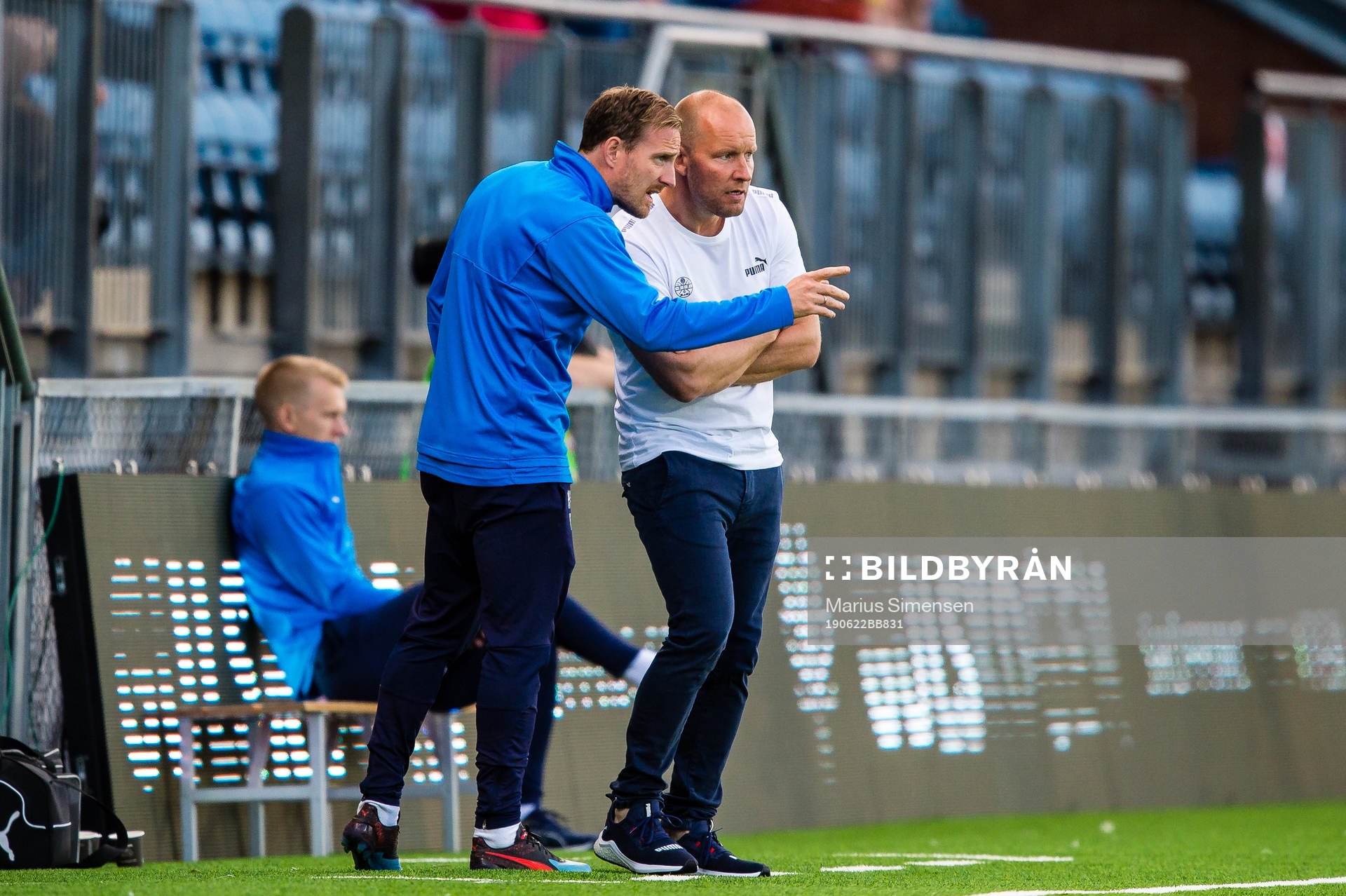 Håkon Wibe-Lund and Henrik Pedersen, head coach of
