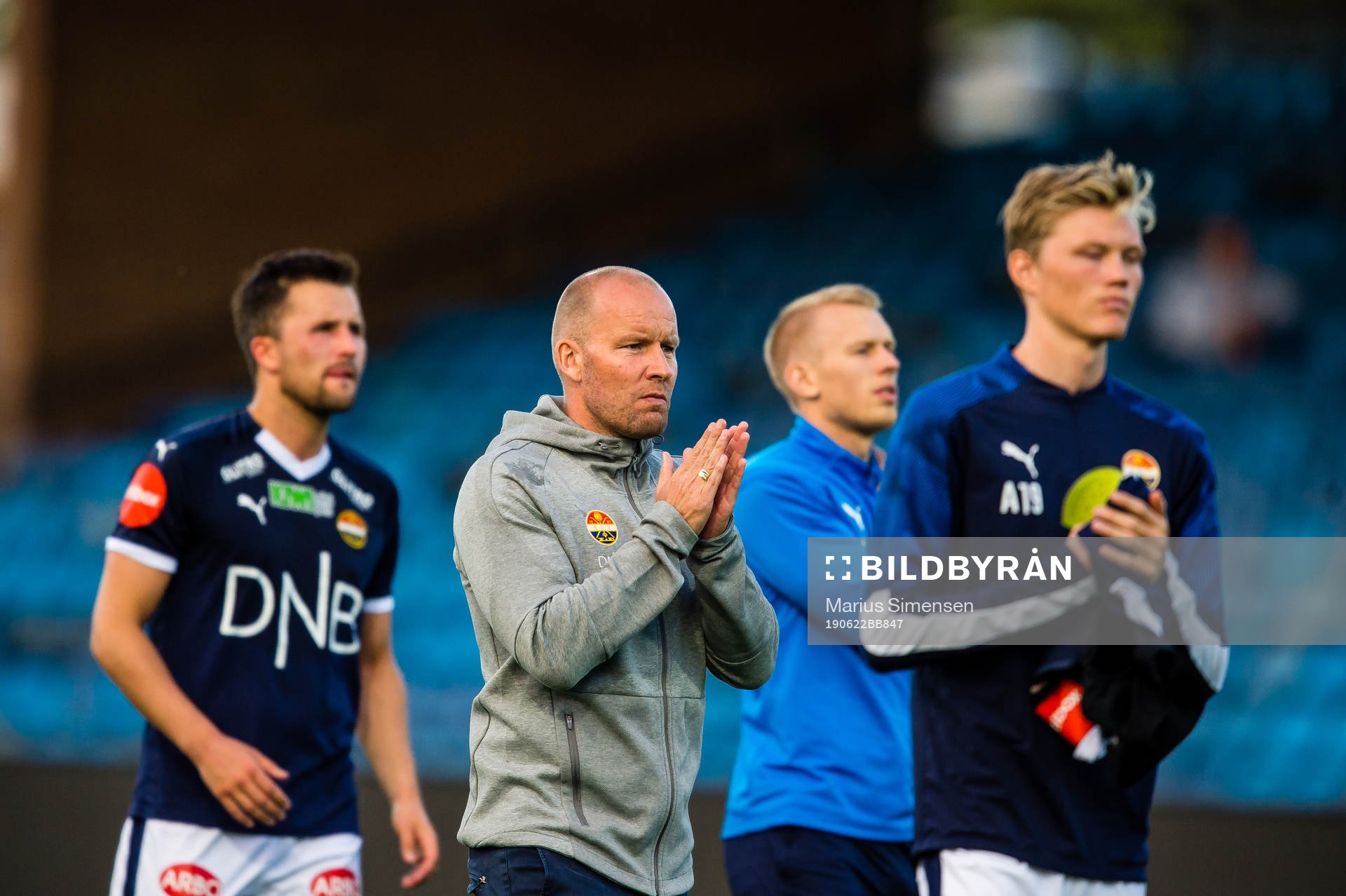 Henrik Pedersen, head coach of Strømsgodset,  looks