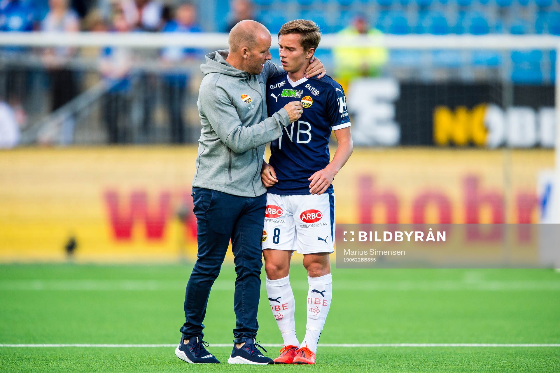 Henrik Pedersen, head coach of Strømsgodset,  and Johan