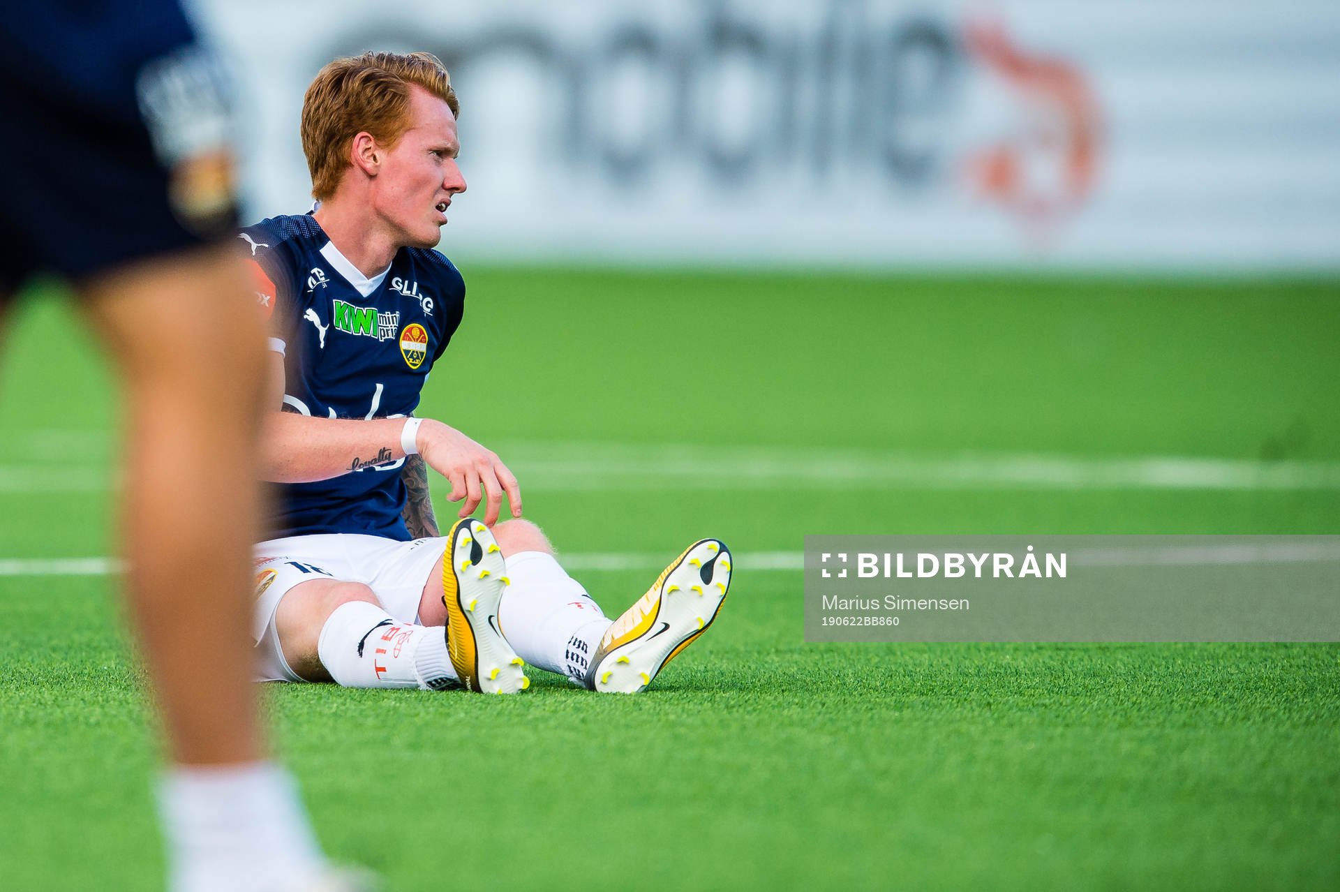 Martin Rønning Ovenstad of Strømsgodset looks dejected