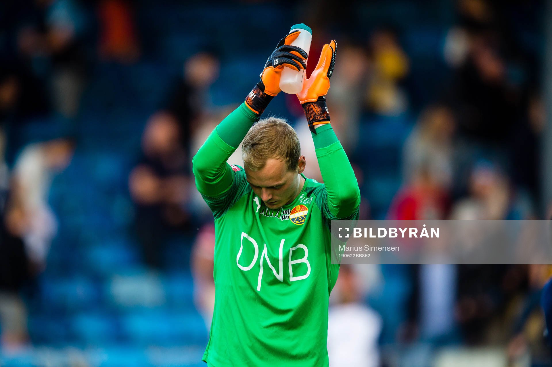 Viljar Røsholt Myhra of Strømsgodset looks dejected