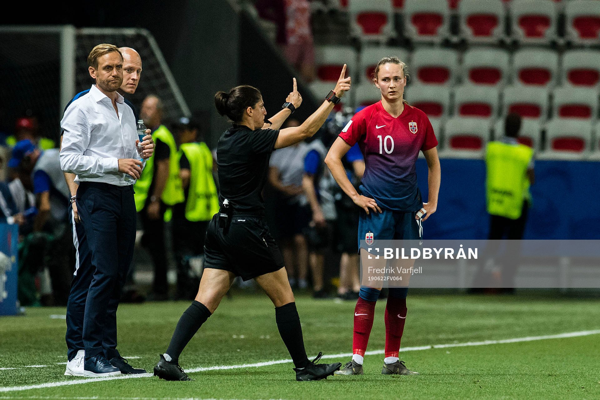 Martin Sjögren, head coach of Norway, Anders Jacobson,