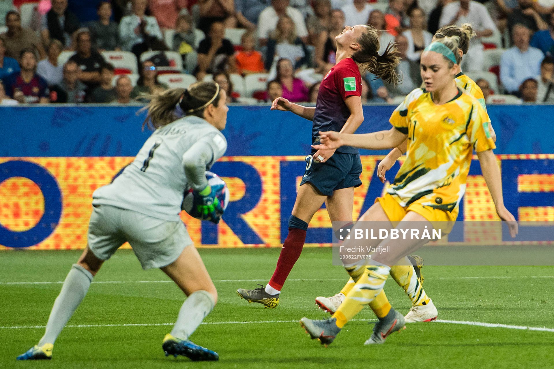 Caroline Graham Hansen of Norway looks dejected