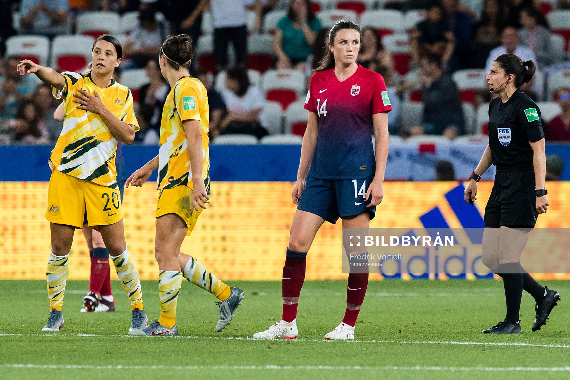 Ingrid Syrstad Engen of Norway looks dejected