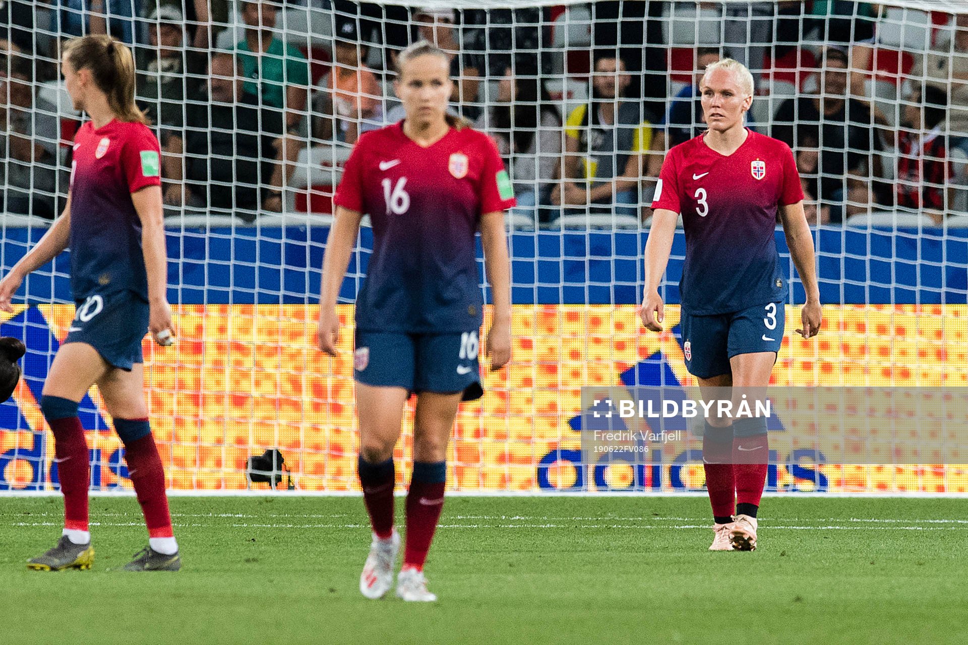 Maria Thorisdottir of Norway looks dejected