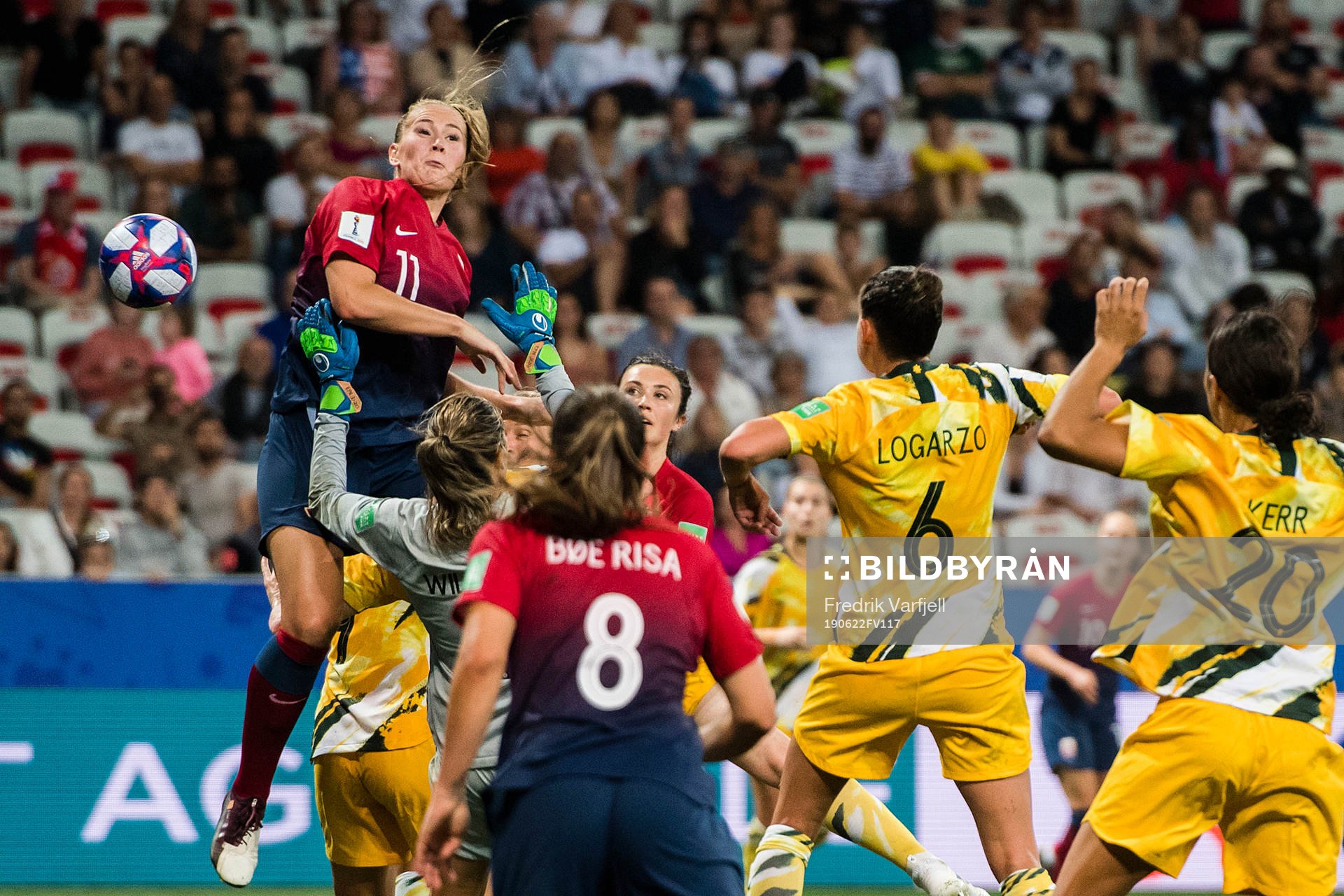 Lisa-Marie Karlseng Utland of Norway in a duell with