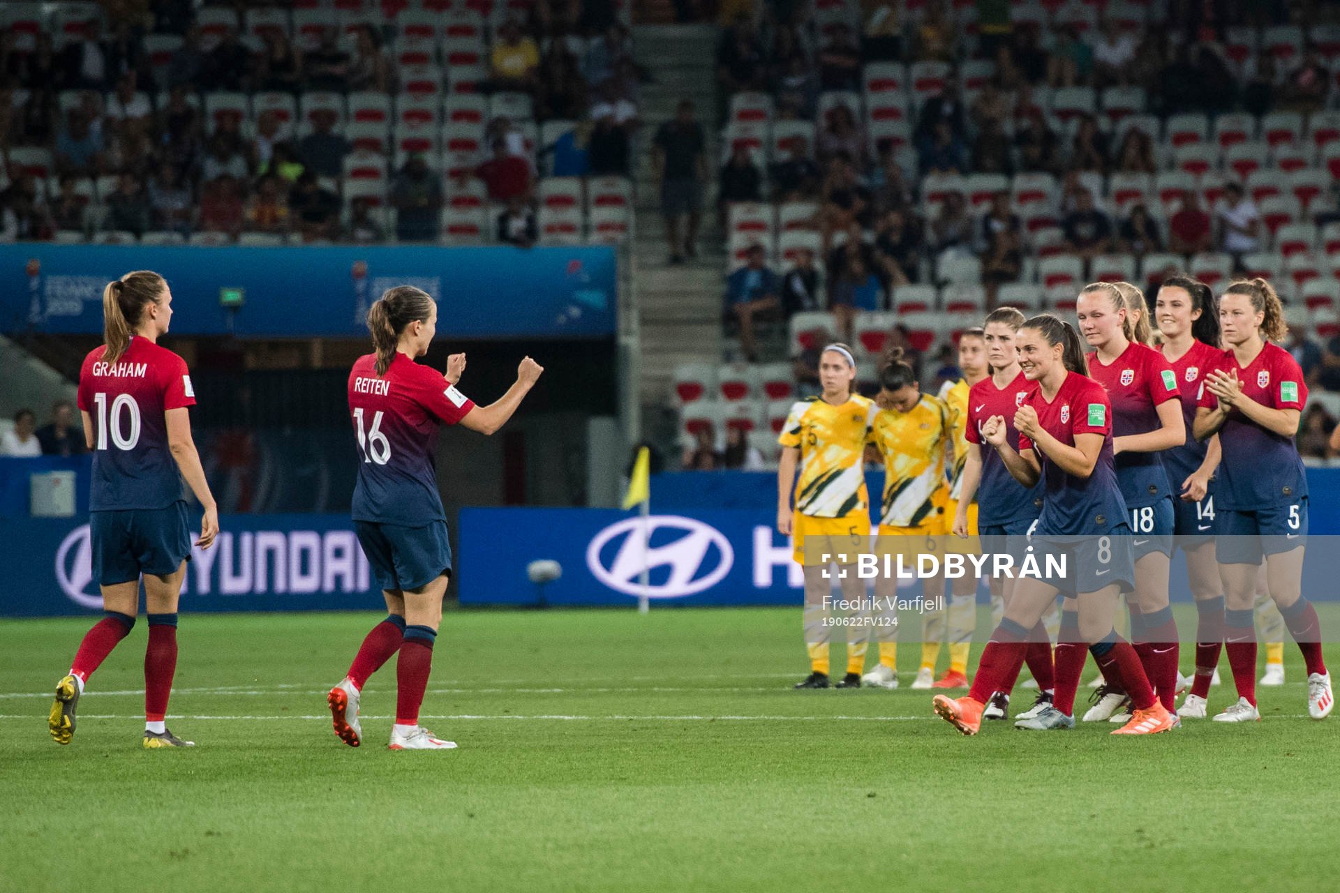 Guro Reiten of Norway celebrates
