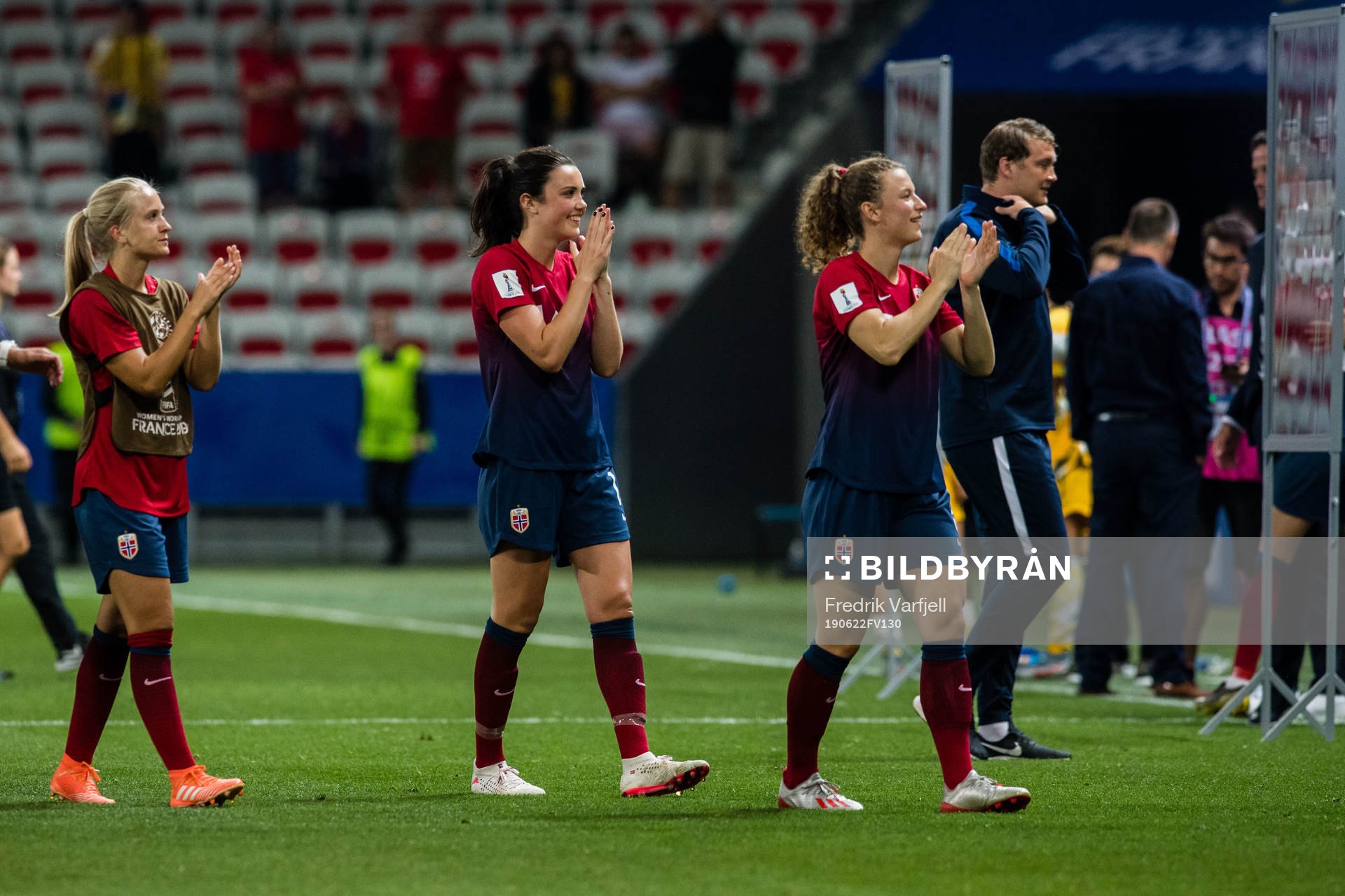 Ingrid Syrstad Engen of Norway celebrates