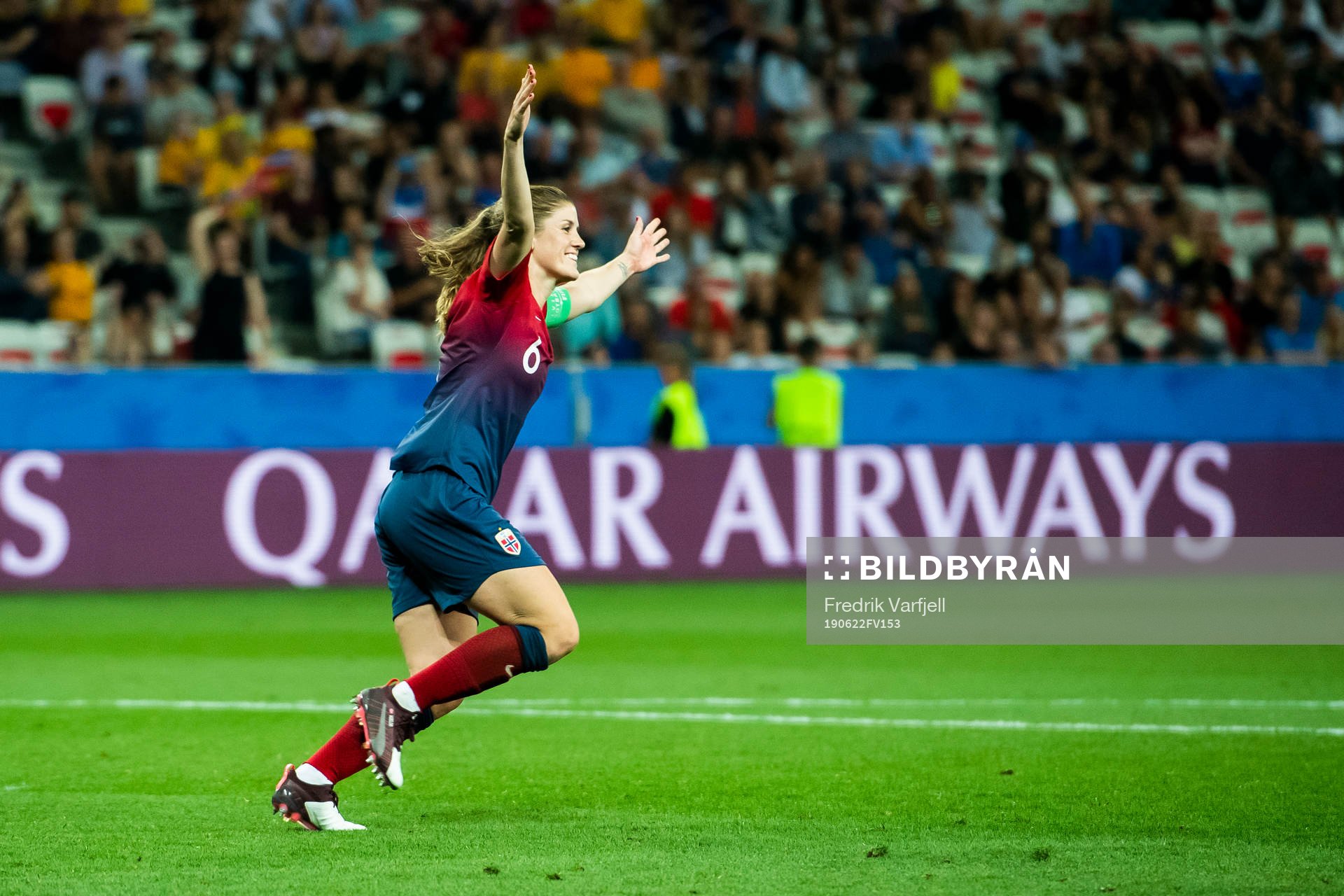 Maren Nævdal Mjelde of Norway celebrate