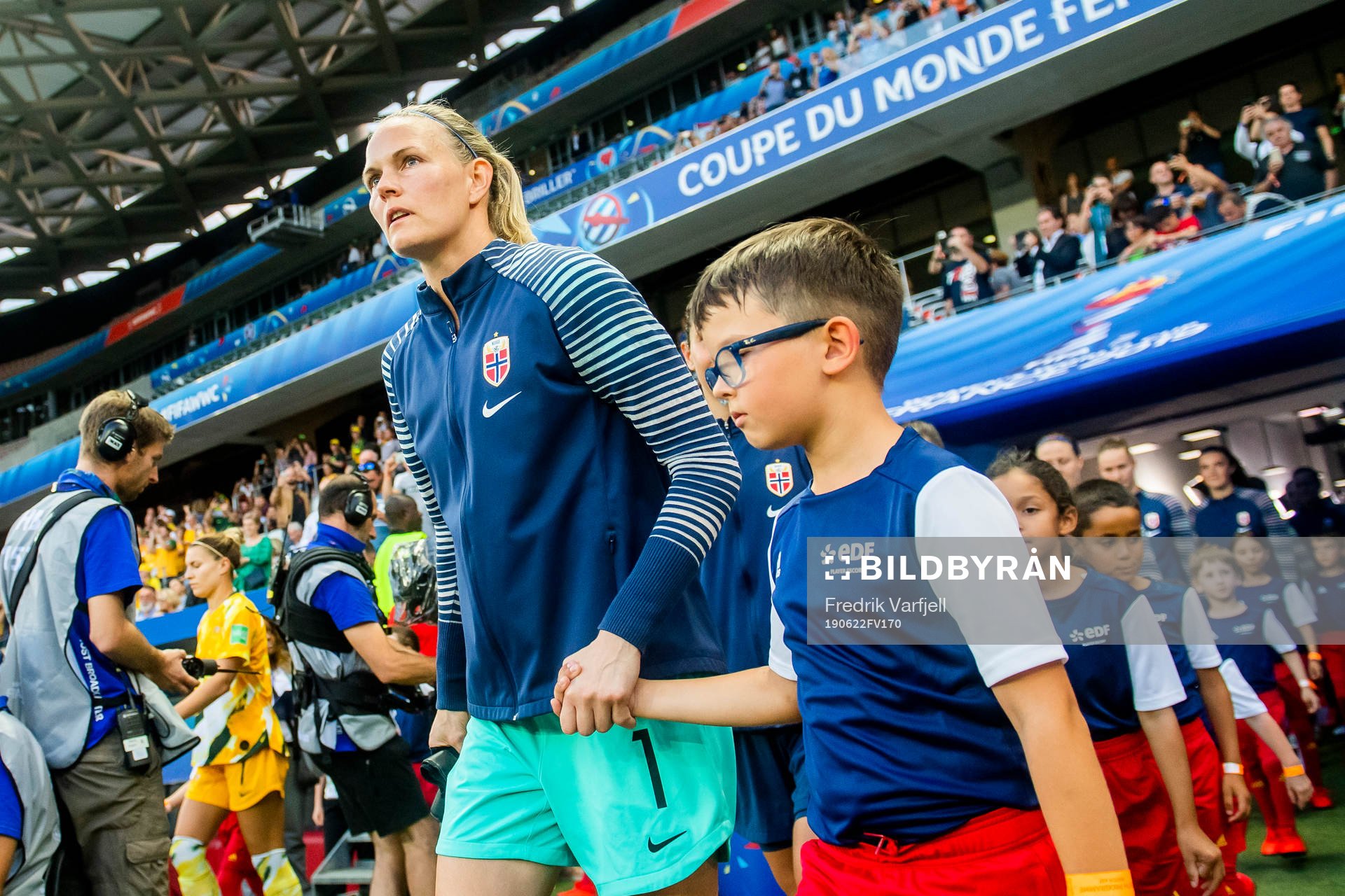 Goalkeeper Ingrid Hjelmseth of Norway
