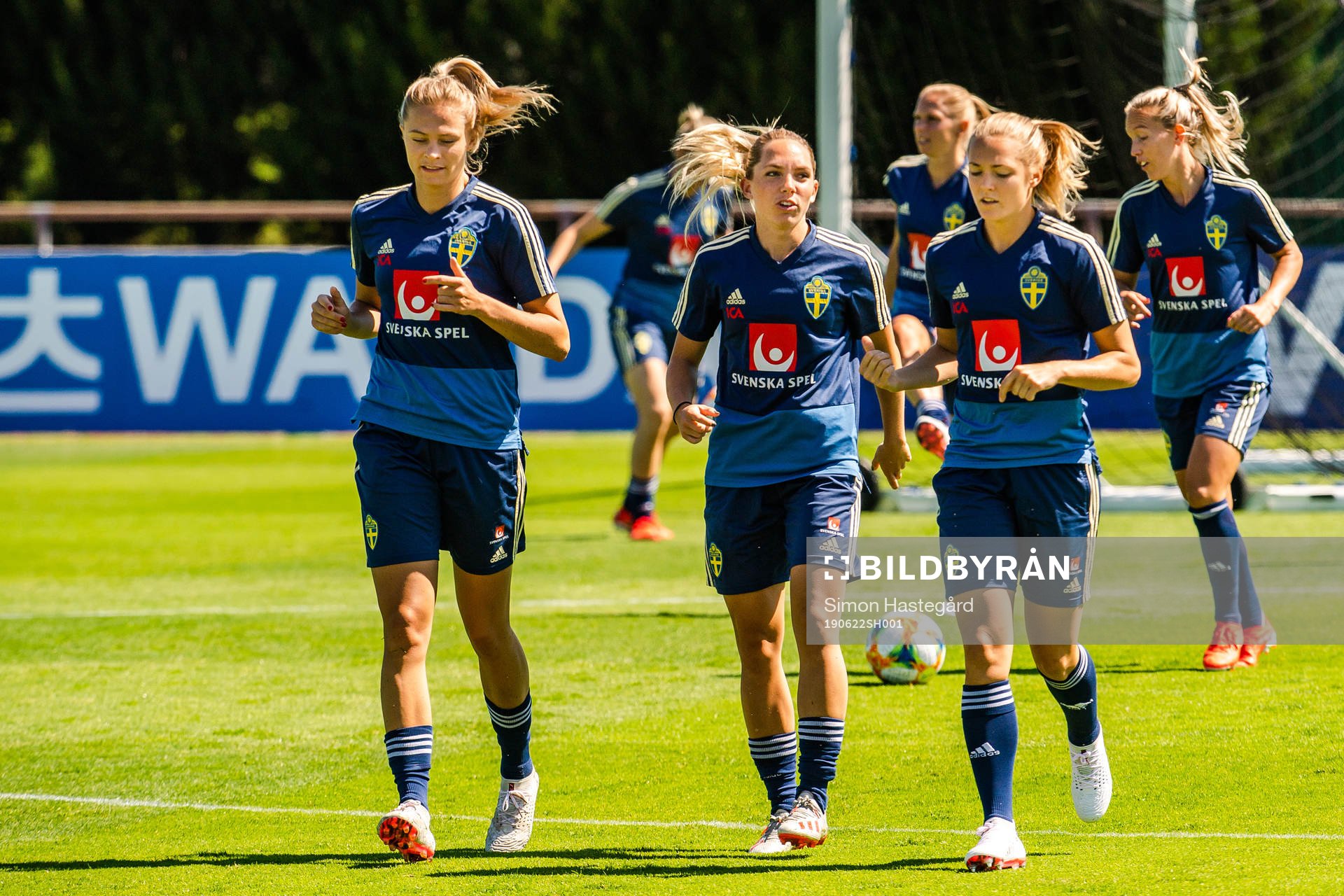 Fridolina Rolfö , Elin Rubensson and Magdalena Eriksson of